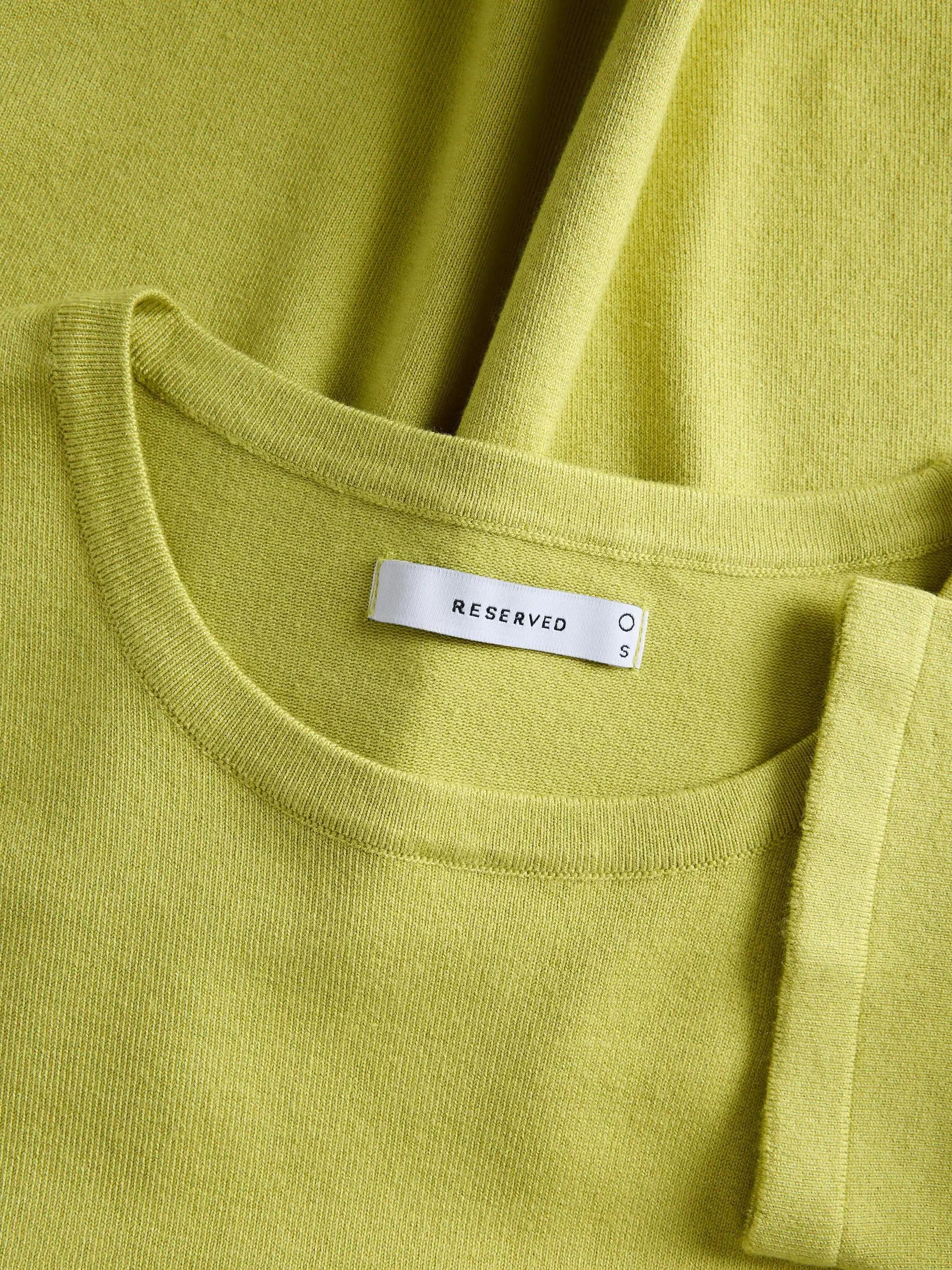 Yellow Green Short Sleeve Jumper, , large image number 5