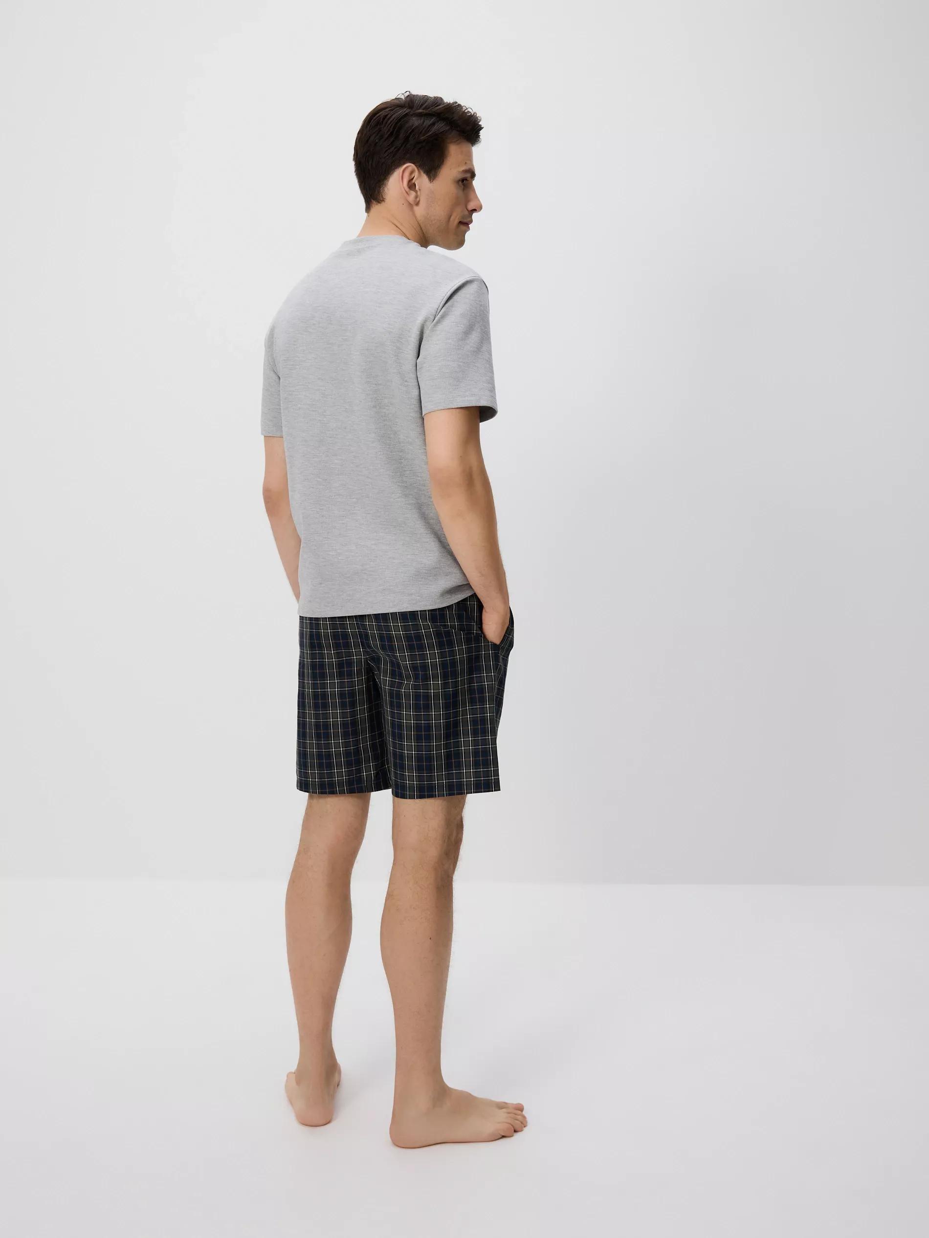 Two piece pyjama set with embroidery, Grey, large image number 3