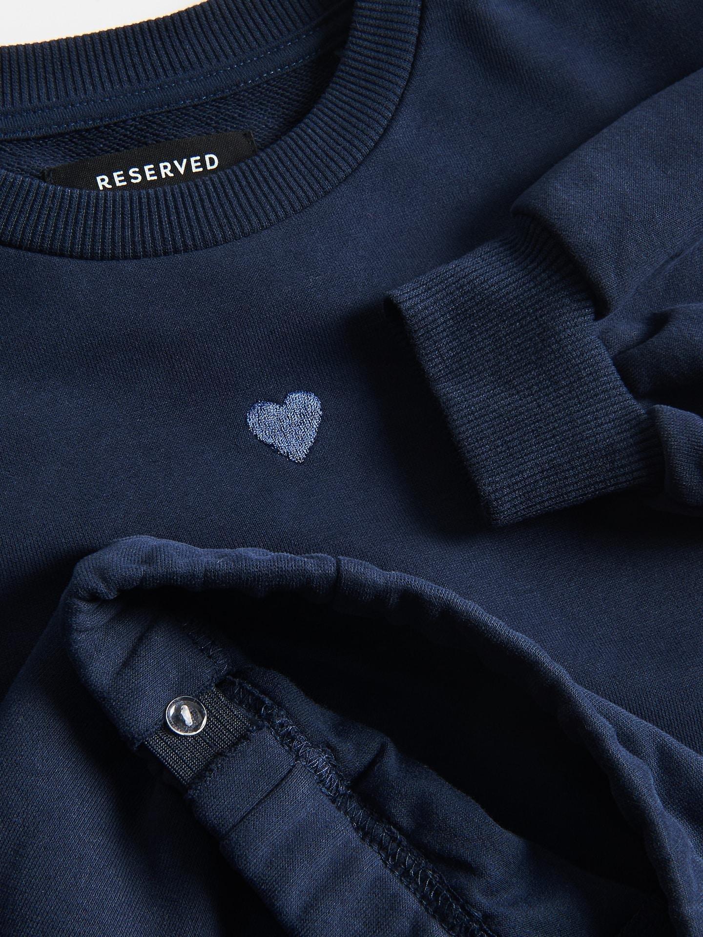 Blue Sweat Set With Embroidery Detail, Navy, medium