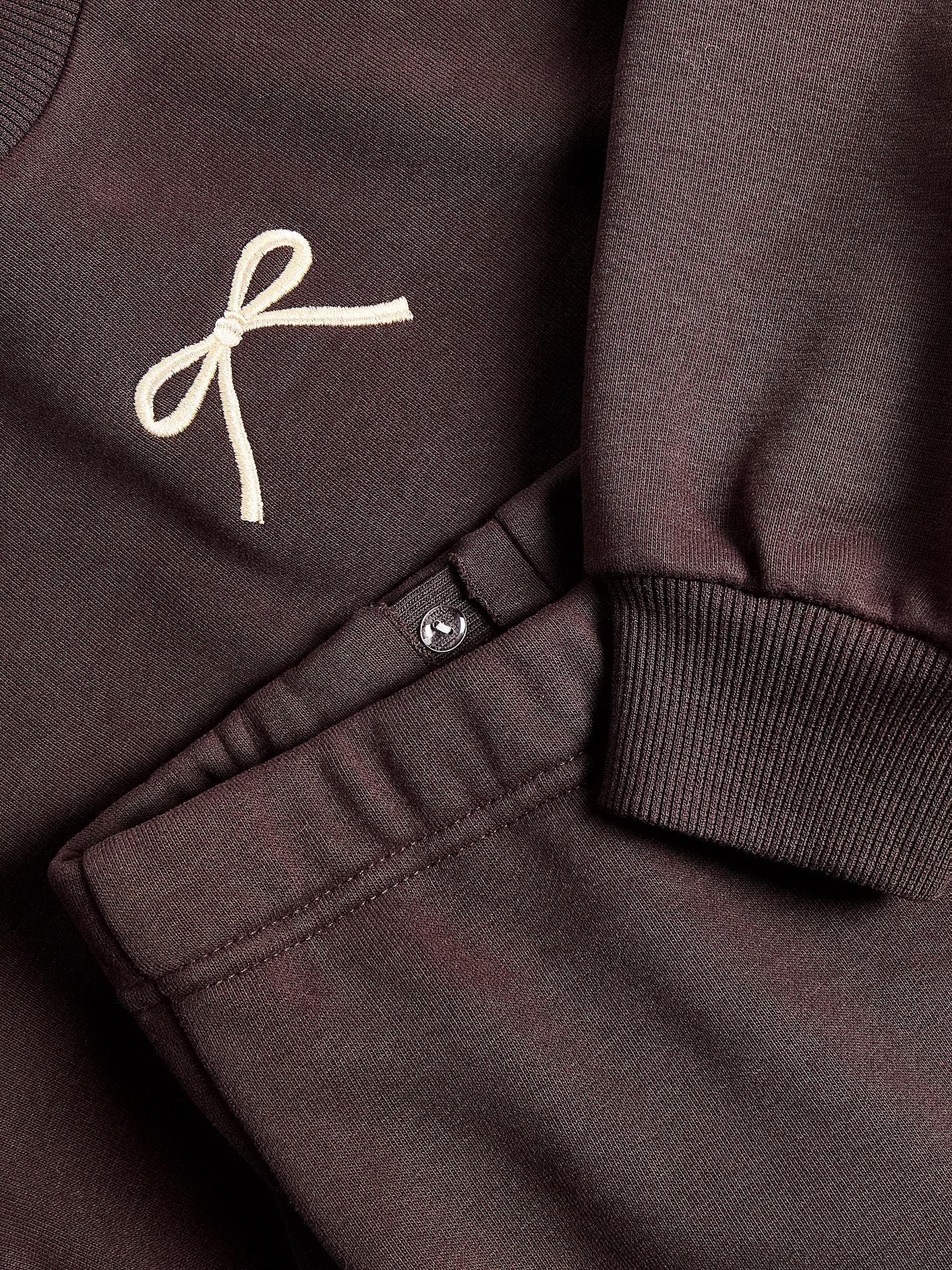 Brown Sweat Set With Embroidery Detail, Brown, large image number 1
