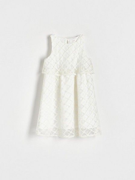 Reserved - cream Shiny sequin dress