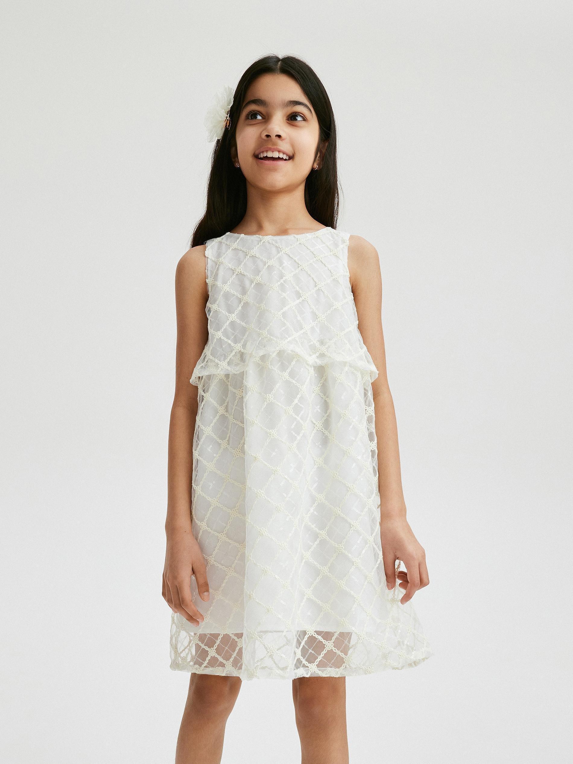 Reserved - White Sleeveless Dress, Kids Girls