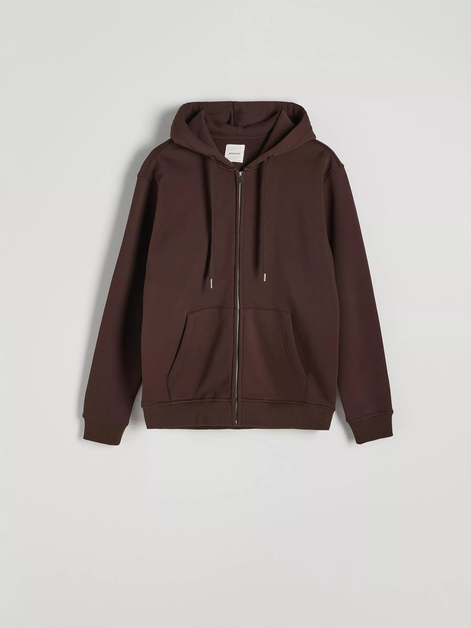 Brown Solid Regular Hoodie, , large image number 9
