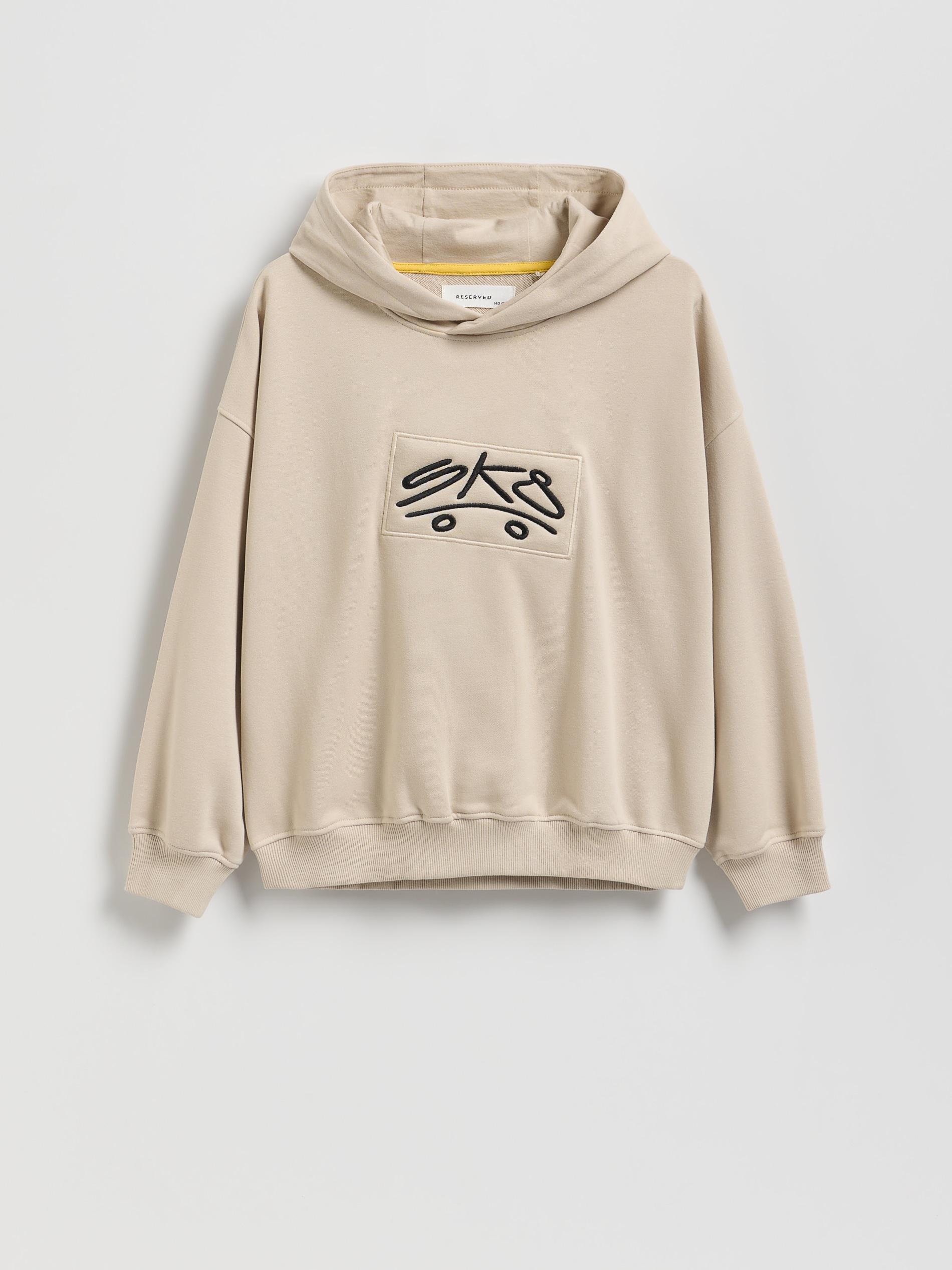 هودي قطن بيج, Beige, large image number 1