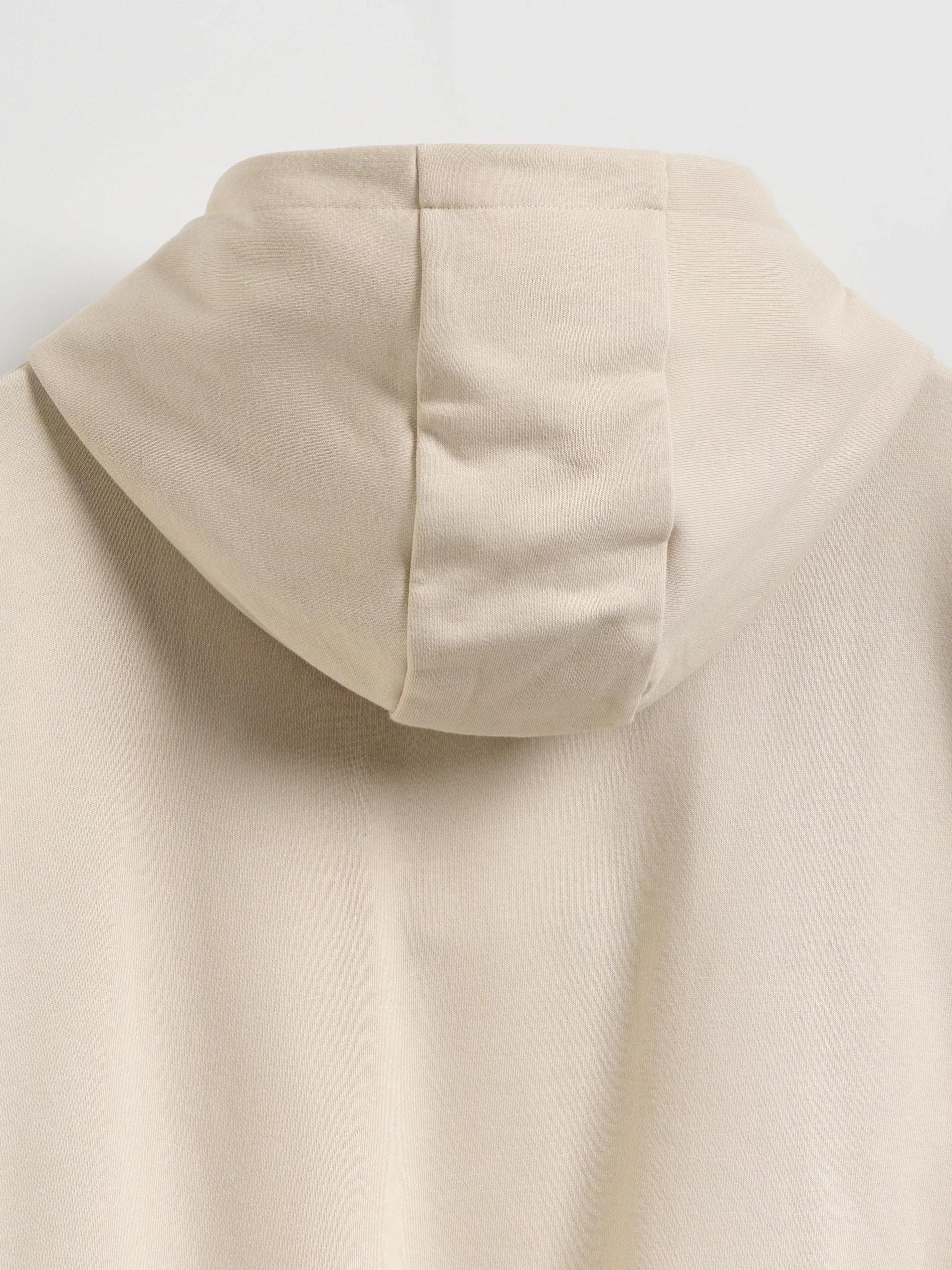 هودي قطن بيج, Beige, large image number 4