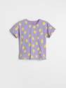 Reserved - Purple Fruit Print T-Shirt, Girls