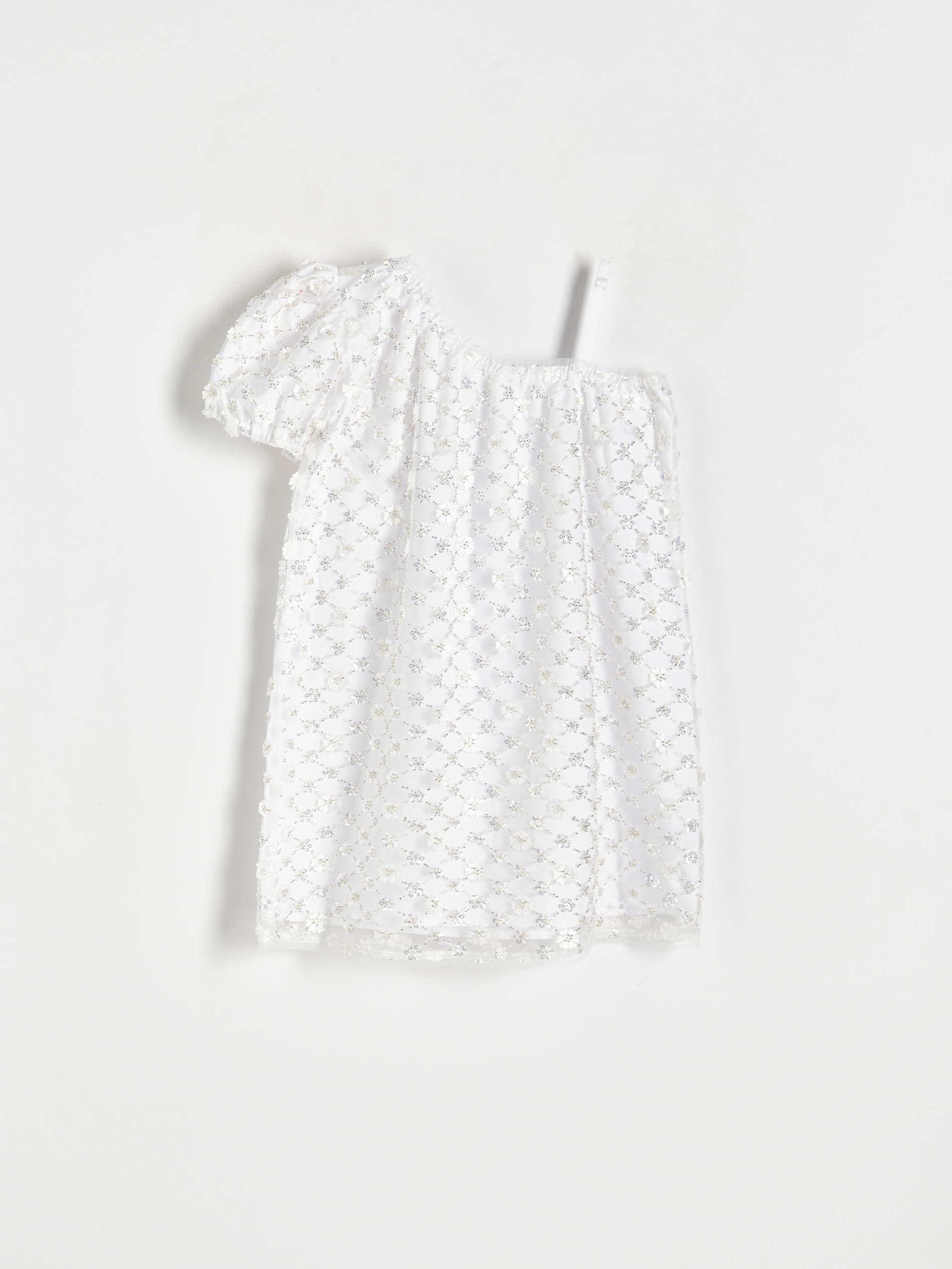 Reserved - White Sequin Dress, Kids Girls