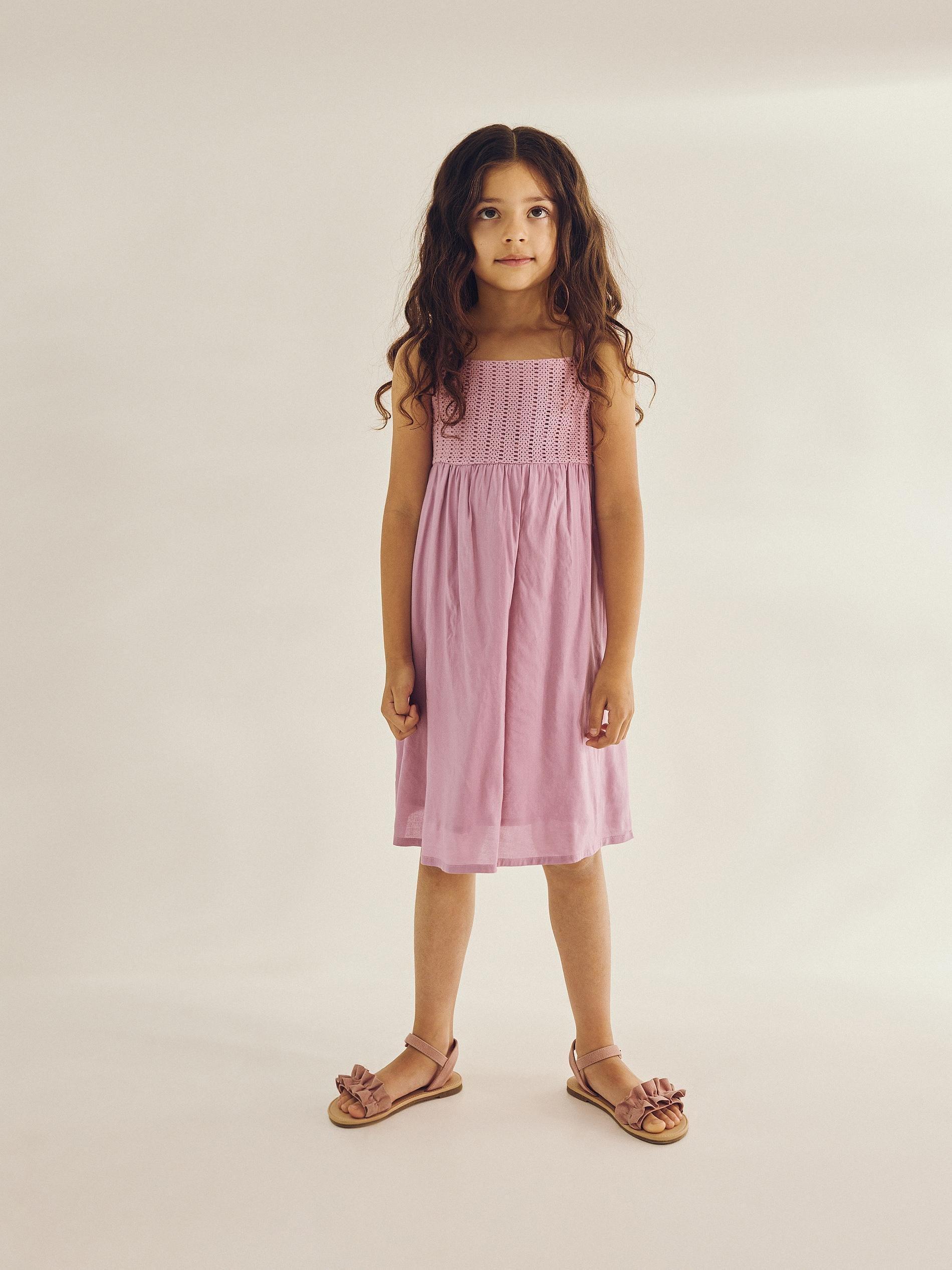 Pink Mini Dress, Kids Girls, , large image number 2