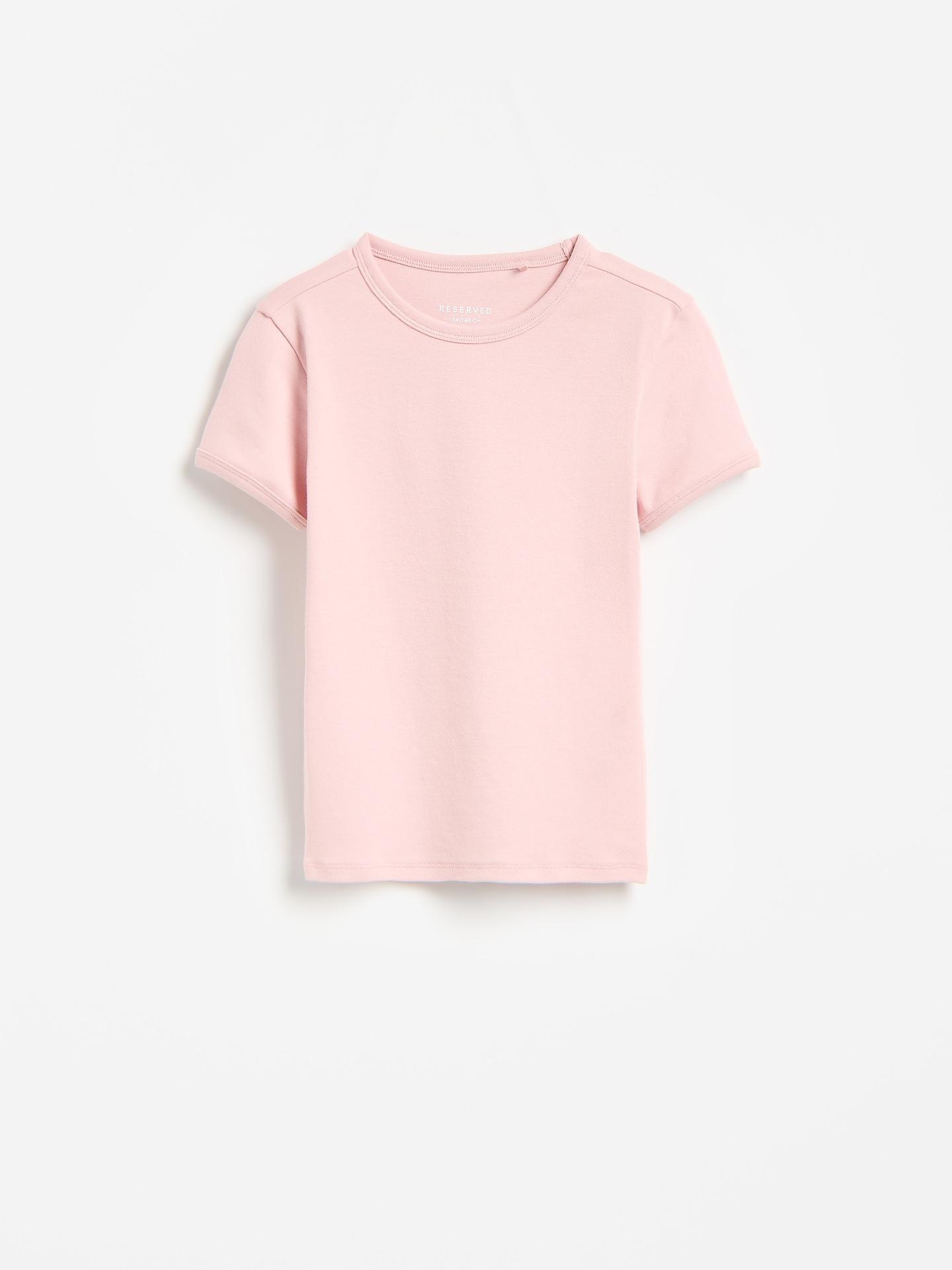 Pink T-Shirt With Modal, Pink, medium