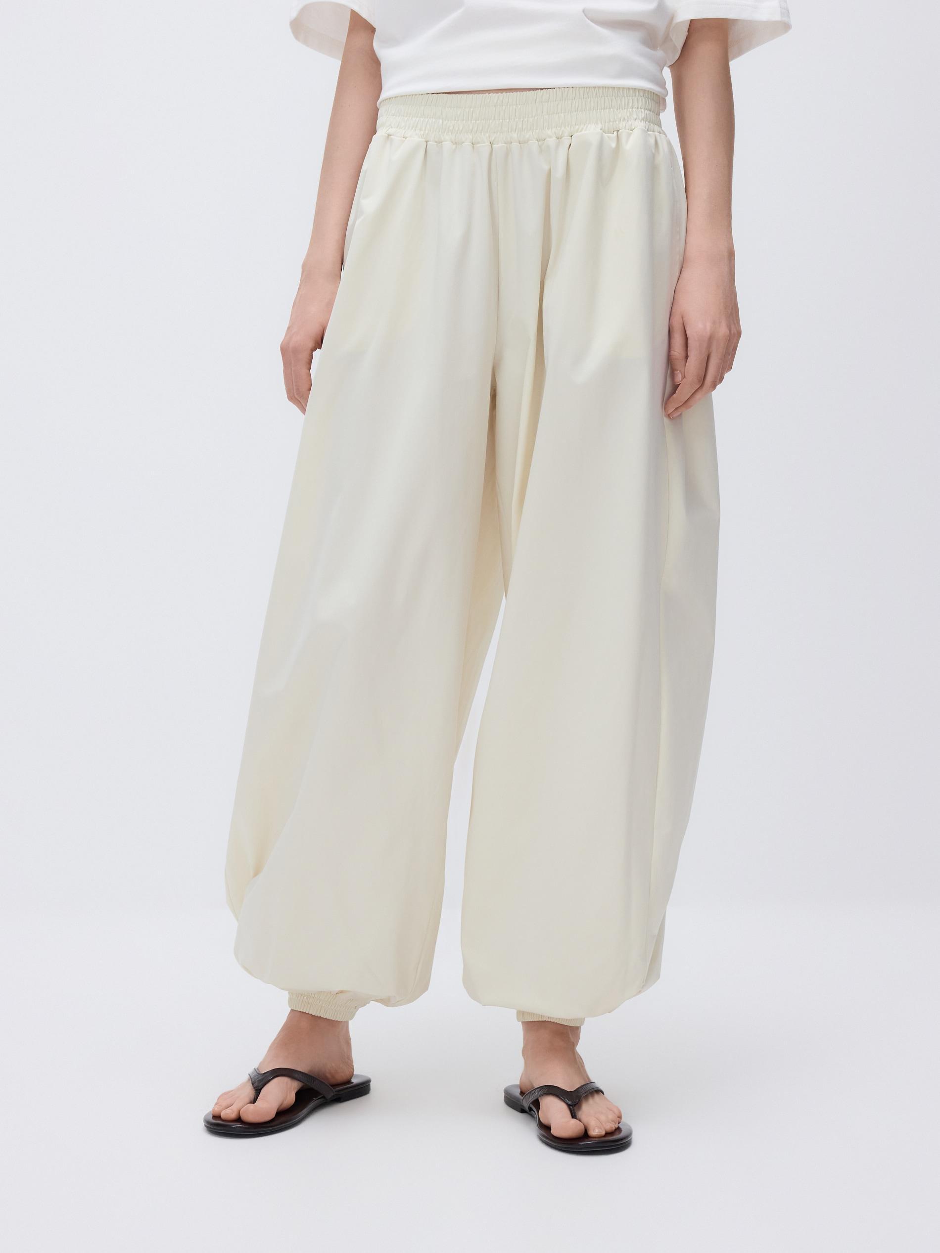 Cream Balloon Trousers, Ivory, medium