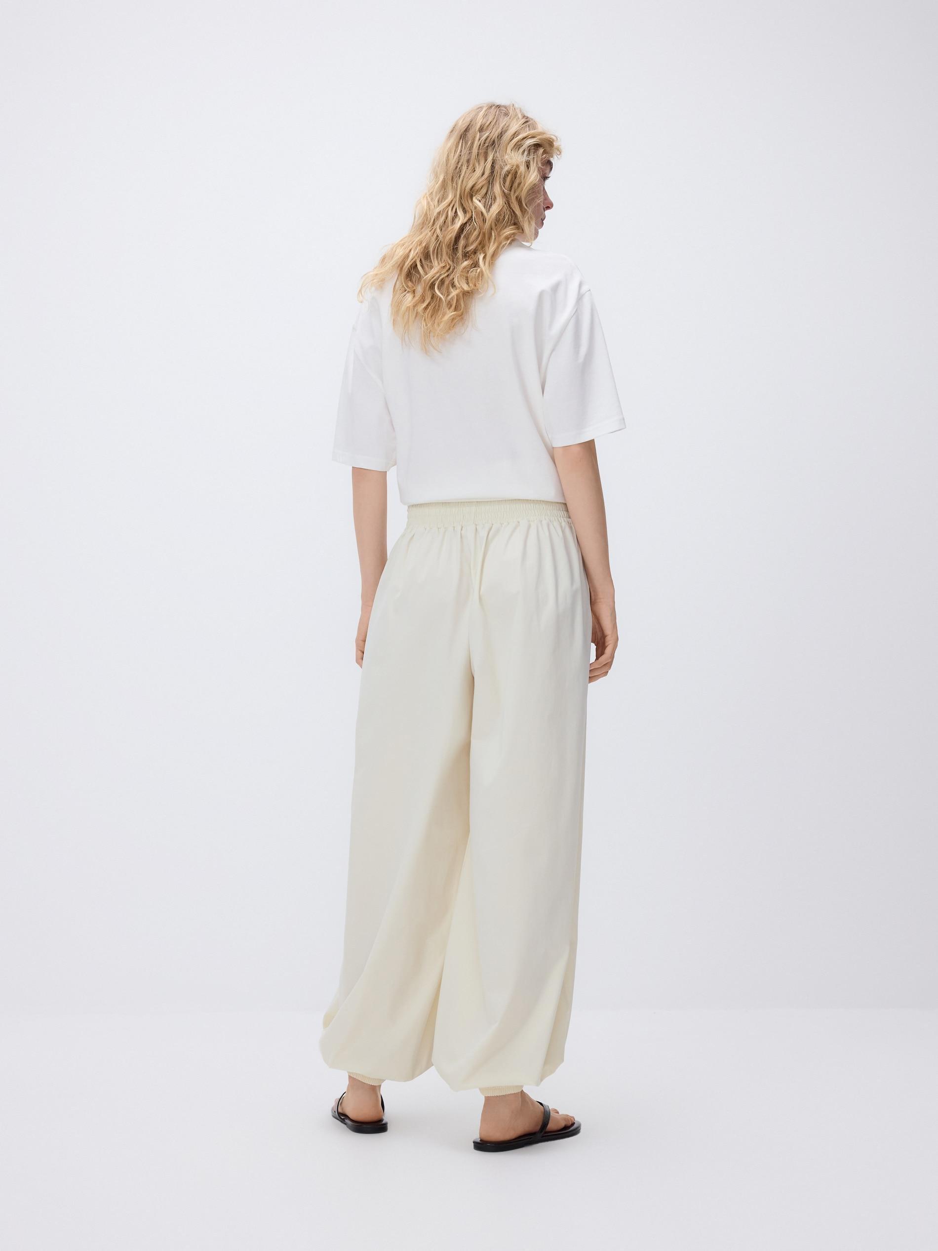 Cream Balloon Trousers, Ivory, medium