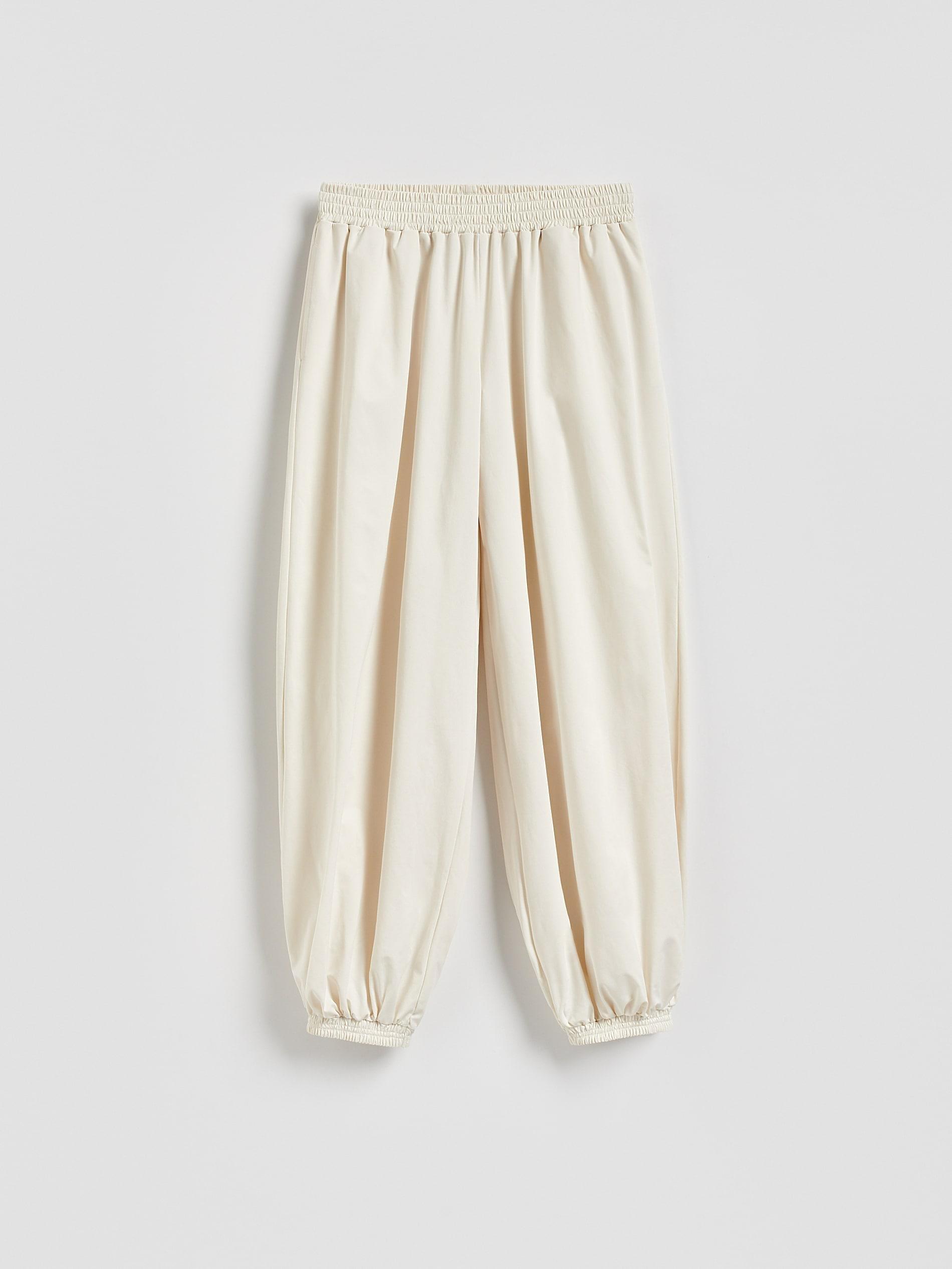 Cream Balloon Trousers, Ivory, large image number 3