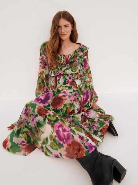 Reserved - Multicolour Floral Maxi Dress