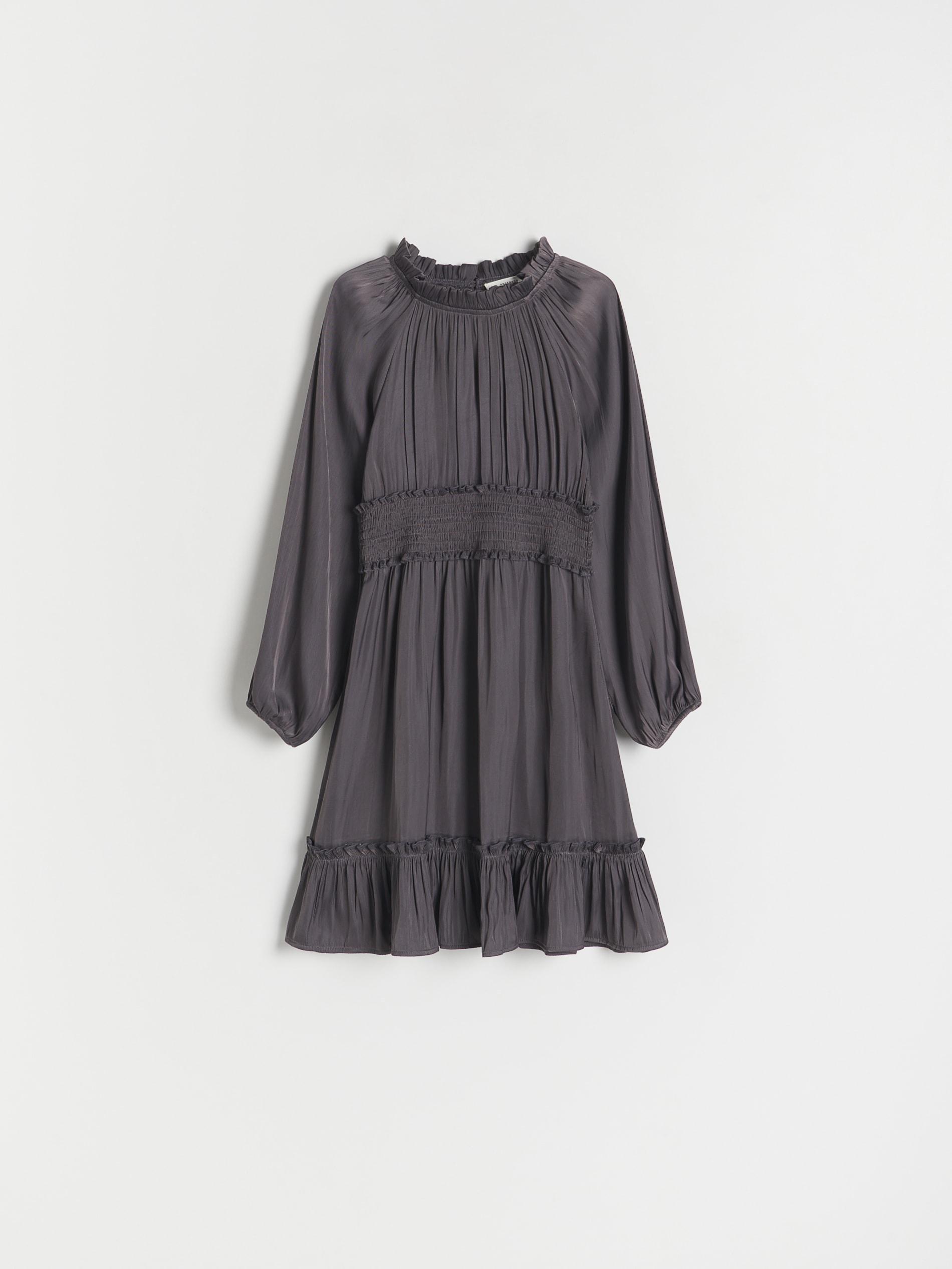 Grey Shiny Dress, Kids Girls, , large image number 0