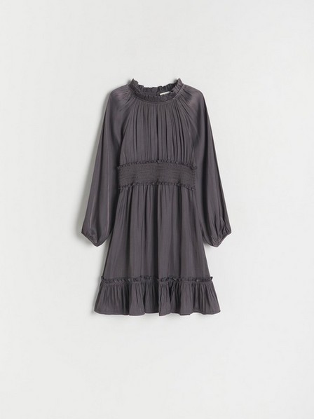 Reserved - Grey Shimmer Fabric Dress, Kids Girls