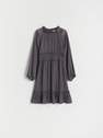 Reserved - Grey Shimmer Fabric Dress, Kids Girls