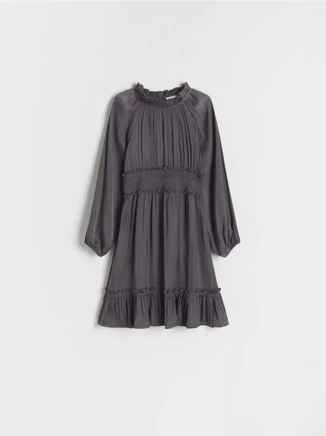 Reserved - Grey Shiny Dress, Kids Girls