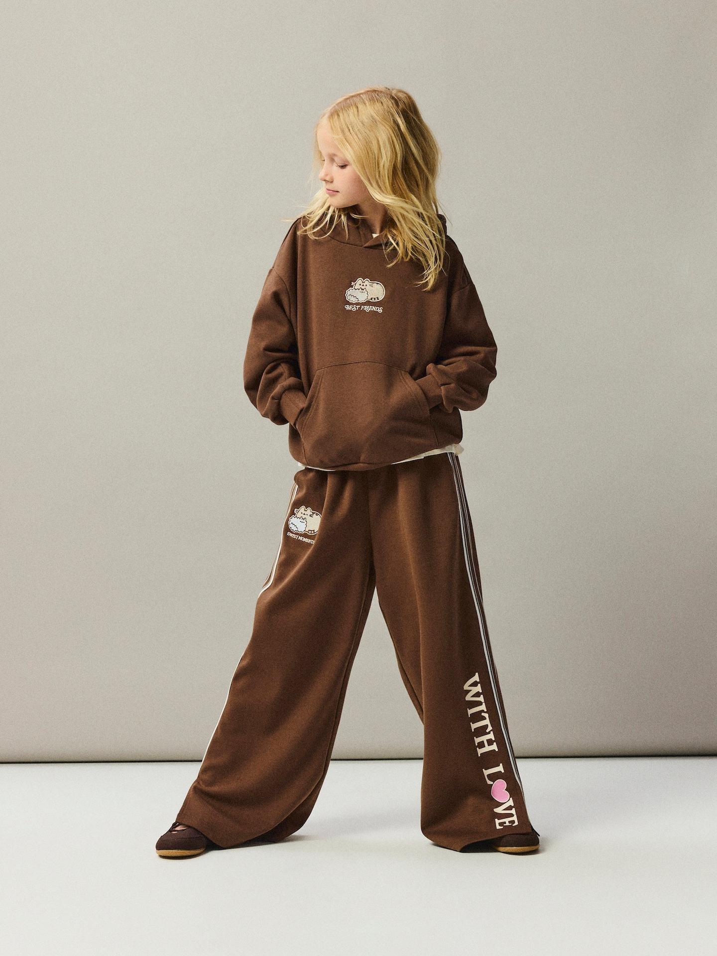 Brown Pusheen Sweatshirt With Applique, Brown, large image number 3
