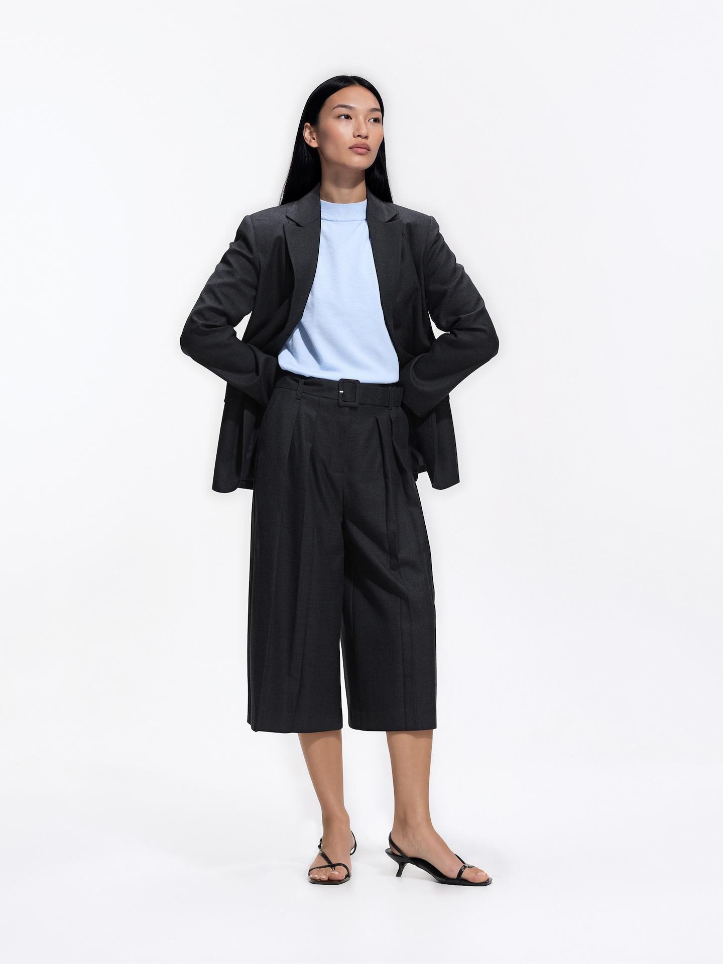 Blue Short-Sleeved Sweater, Blue, large image number 2