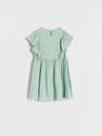 Reserved - Pale Green Dress With Ruffles