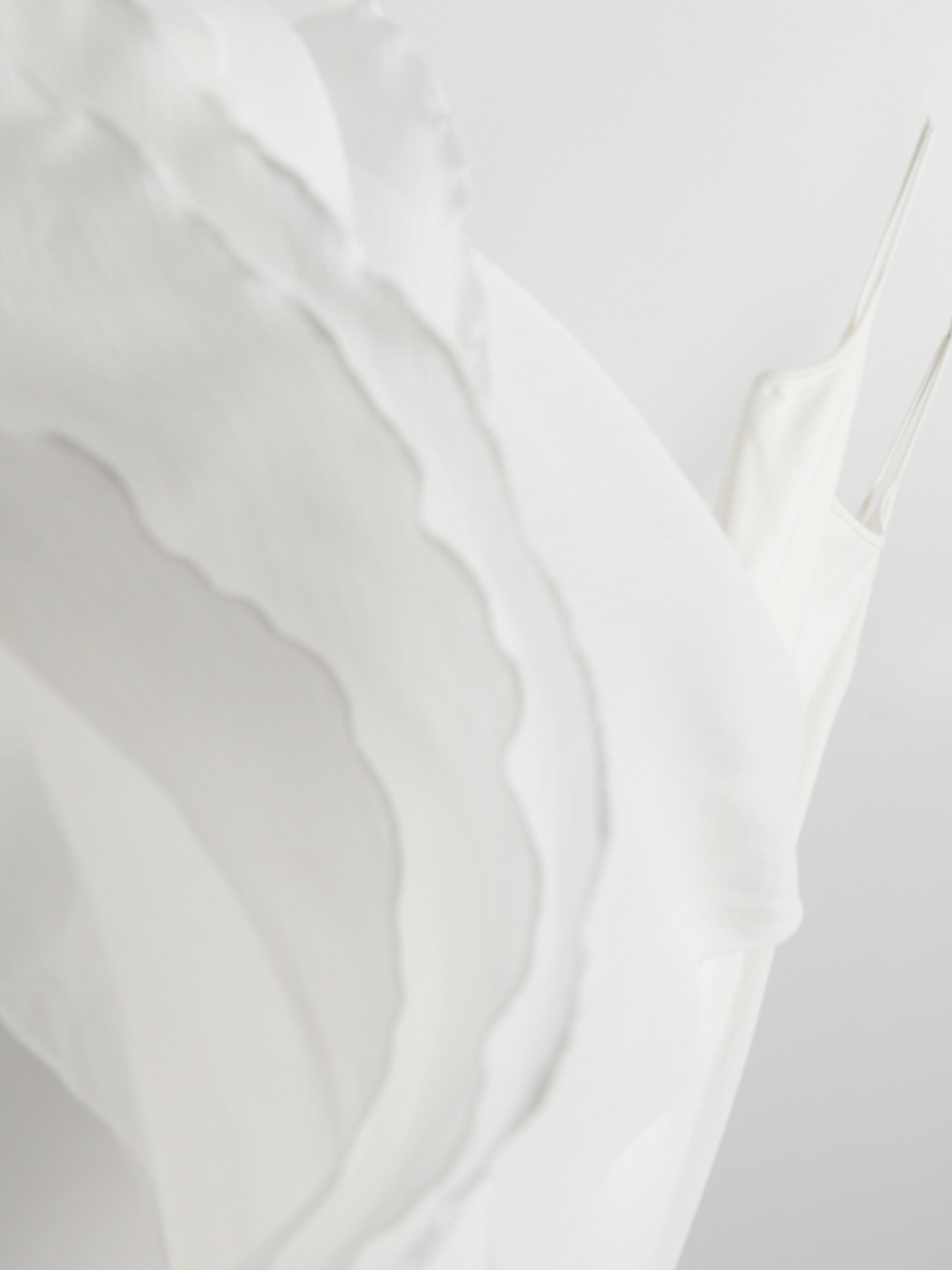 WHITE Cotton sleeveless dress, White, large image number 5