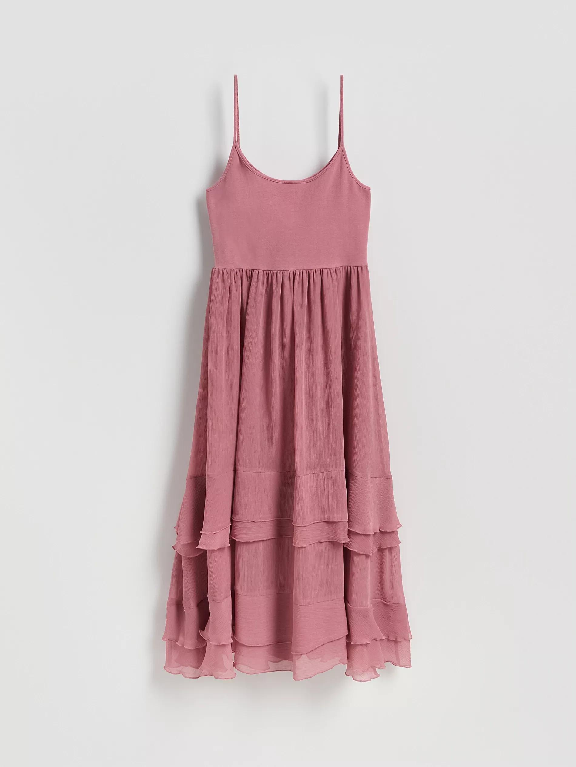 DUSTY ROSE Cotton sleeveless dress, Pink, large image number 3