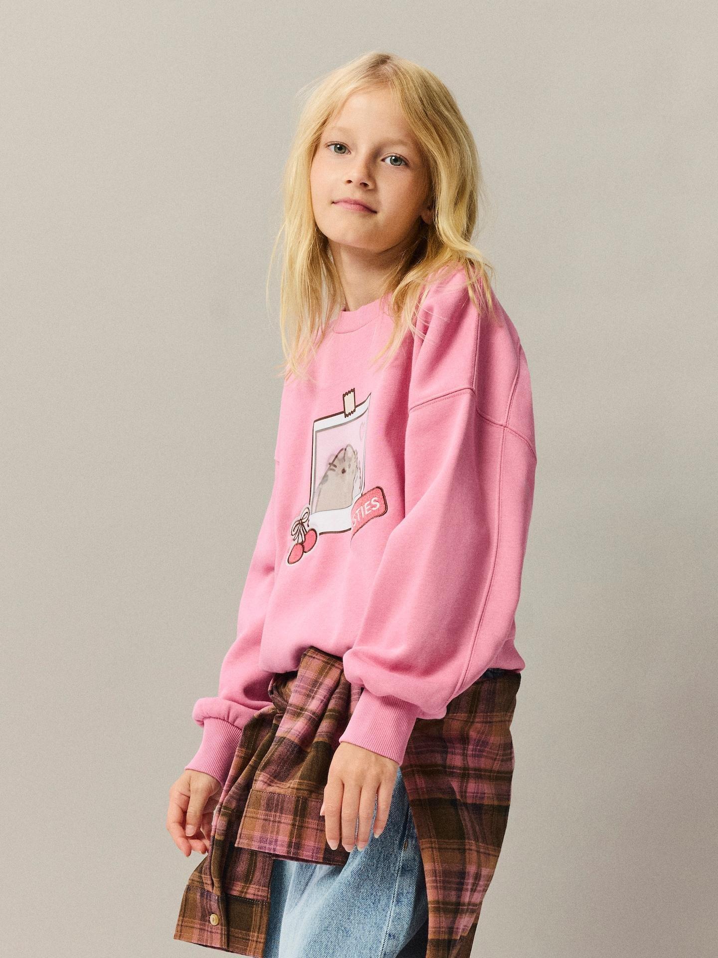 Purple Pusheen Sweatshirt With 3D Applique, Purple, large image number 3