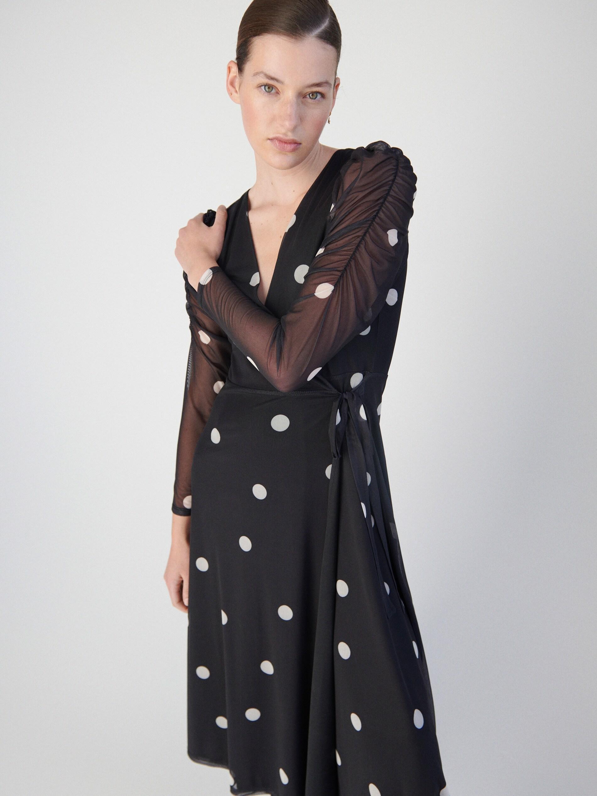 Multicolor Polka Dot Dress, , large image number 2