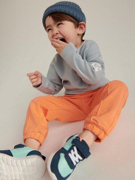 Reserved - Peach Basic-Fit Sweatpants, Boys