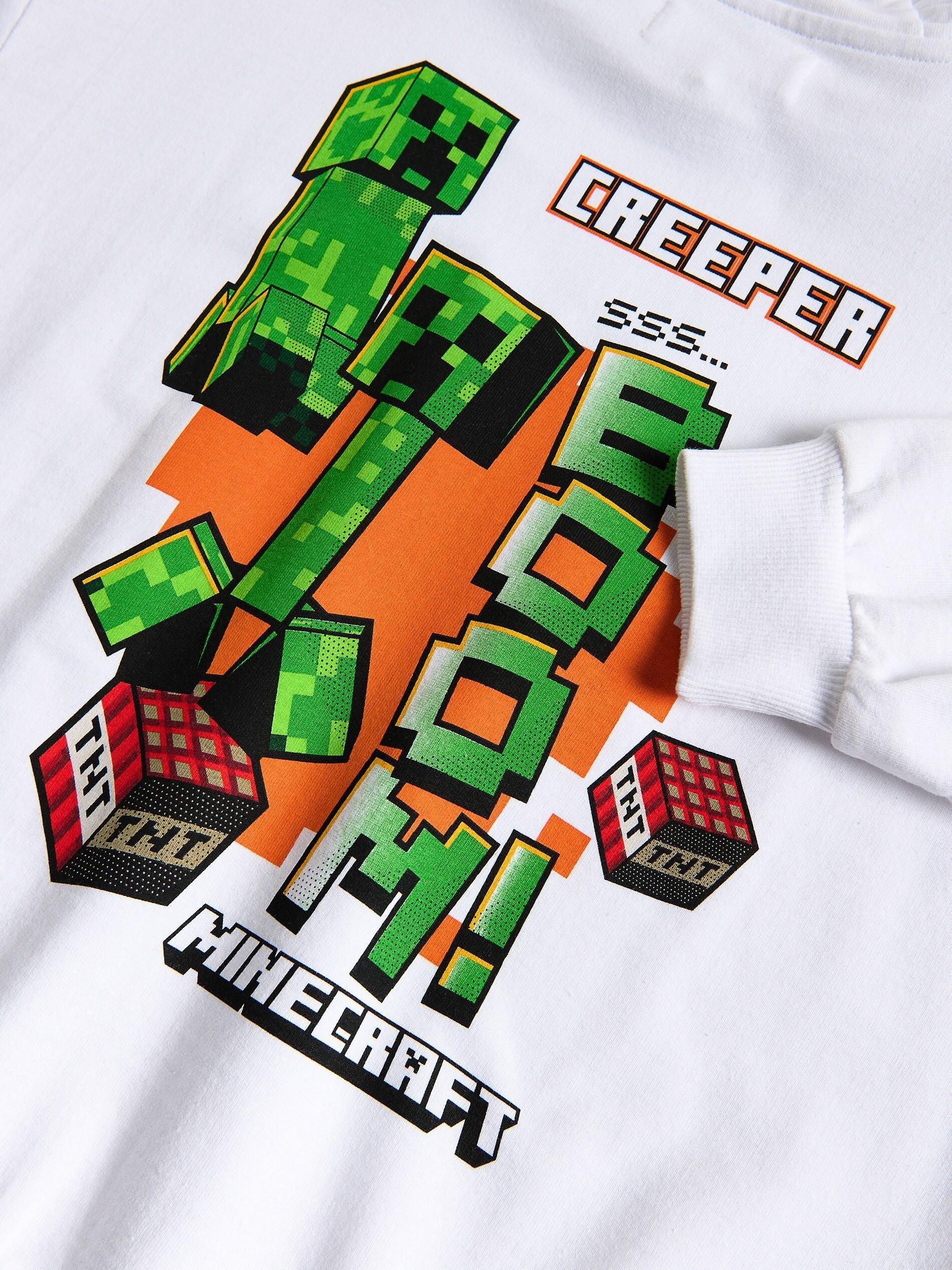 White Minecraft Sweatshirt, White, large image number 1