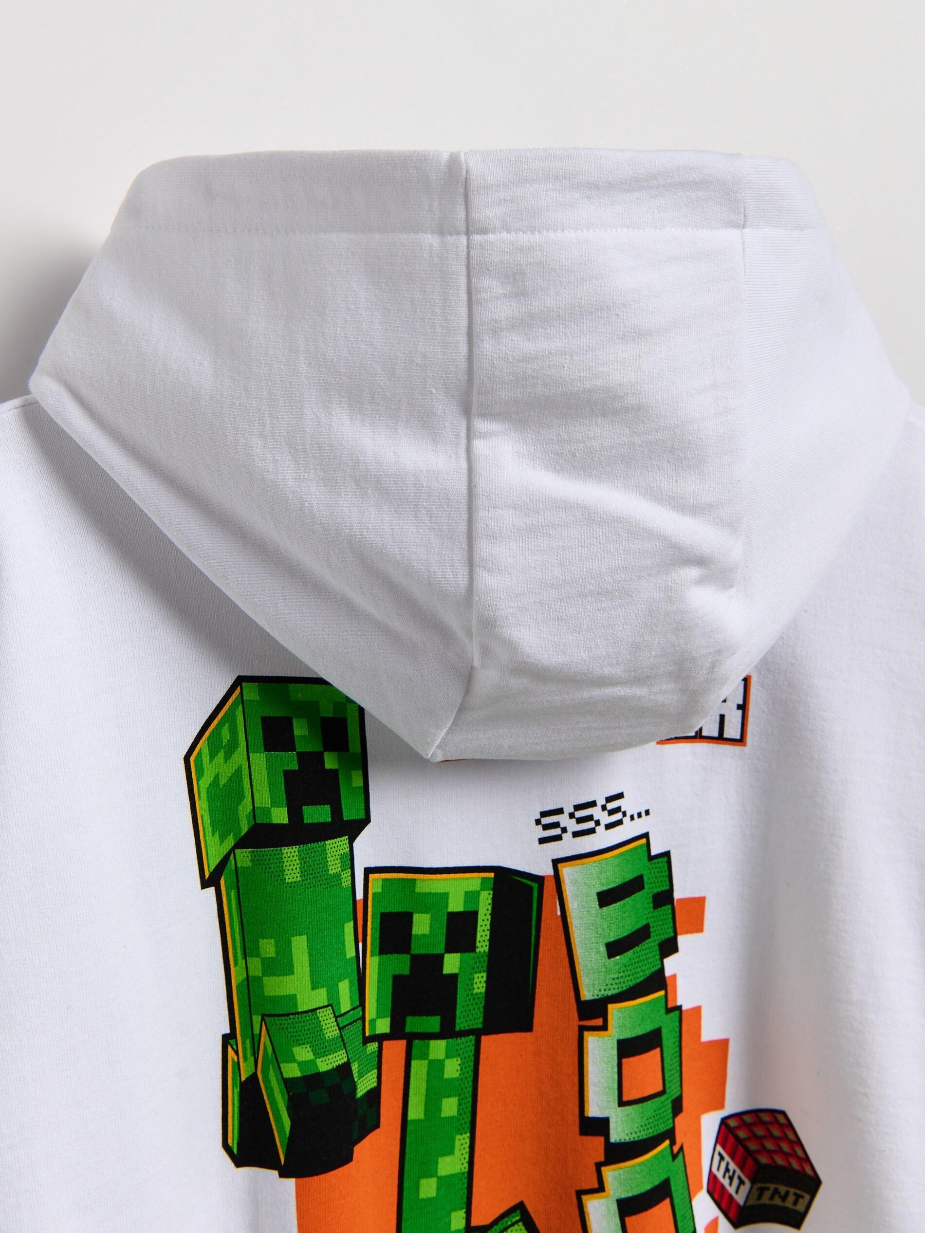 White Minecraft Sweatshirt, White, large image number 2