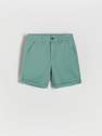 Reserved - Mint Green Cotton Shorts With Pockets