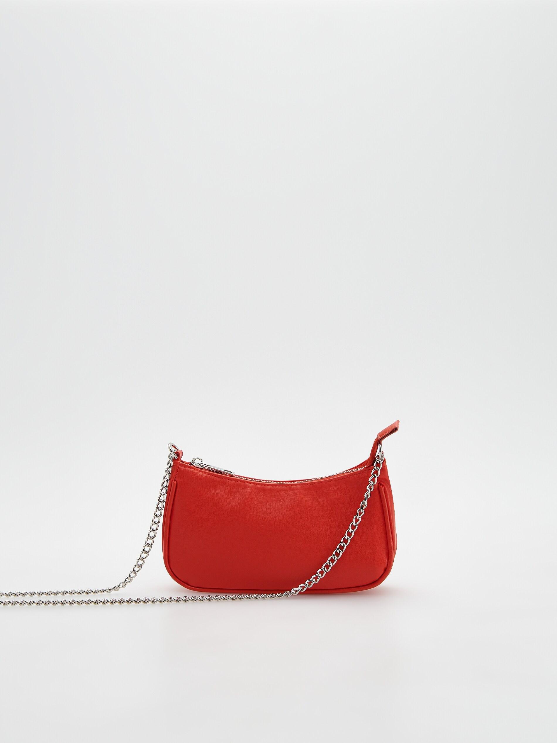 Orange Bag with chain strap, , large image number 3