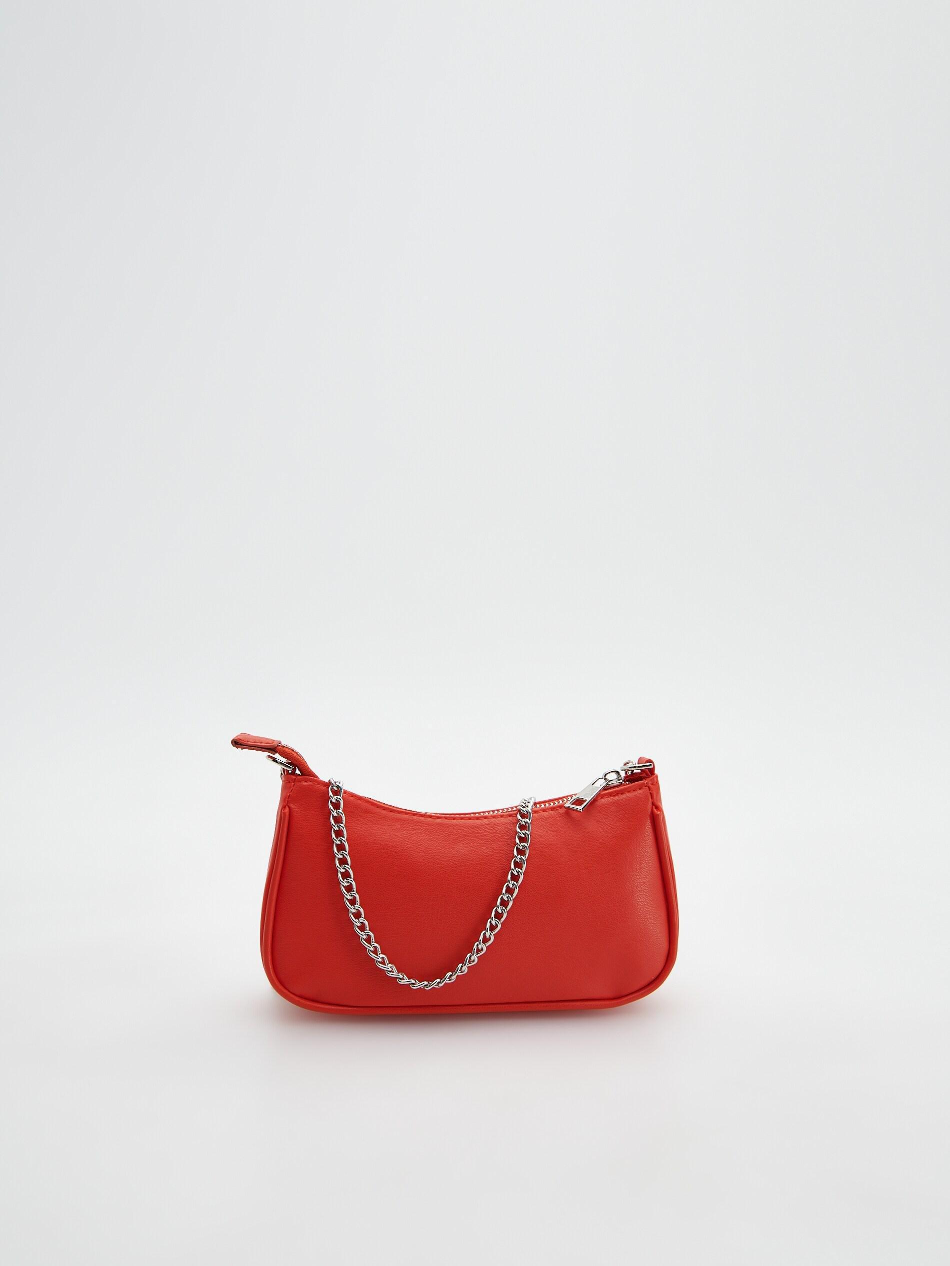 Orange Bag with chain strap, , large image number 4