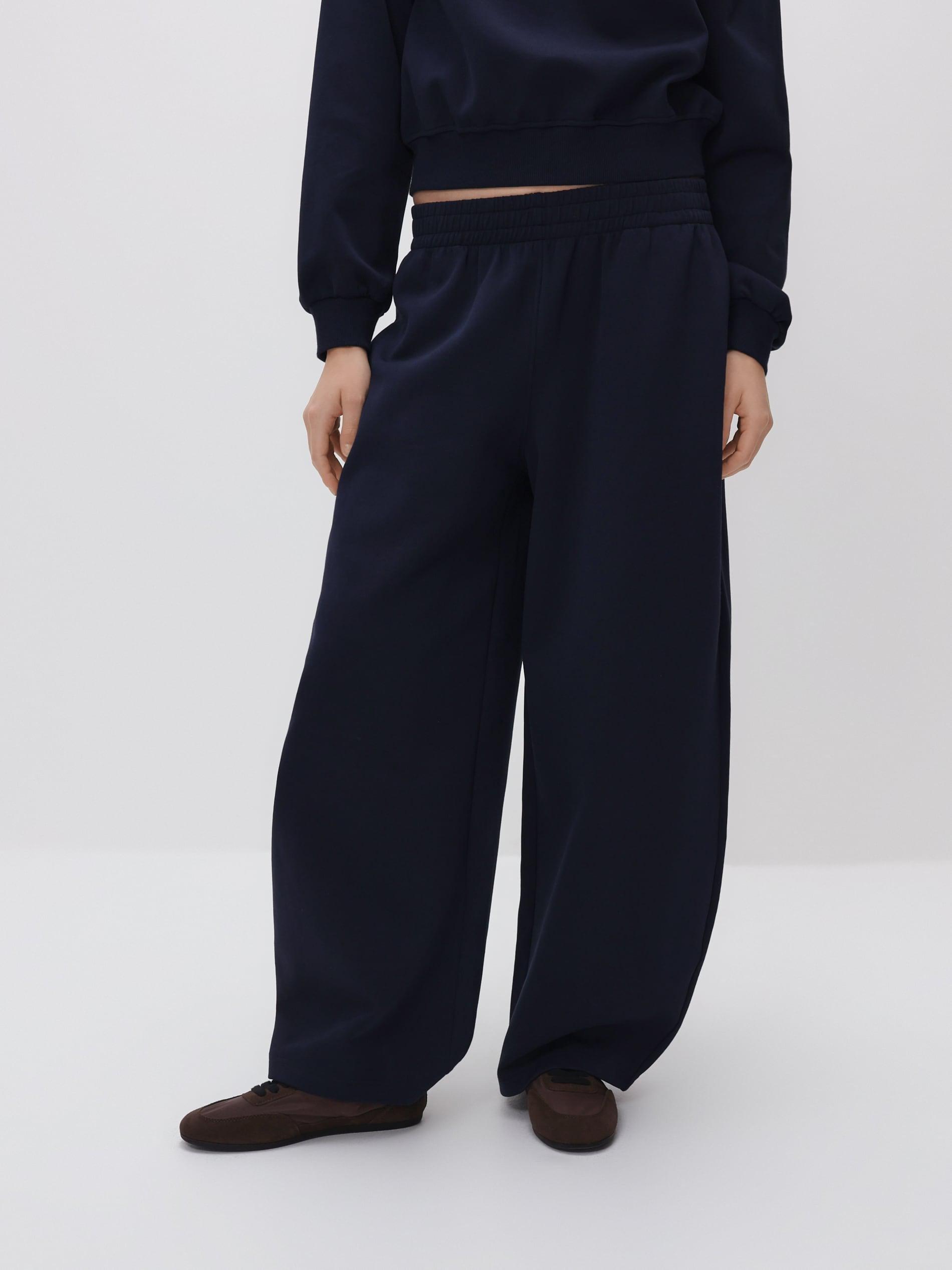 Navy Barrel Sweatpants, Blue, medium