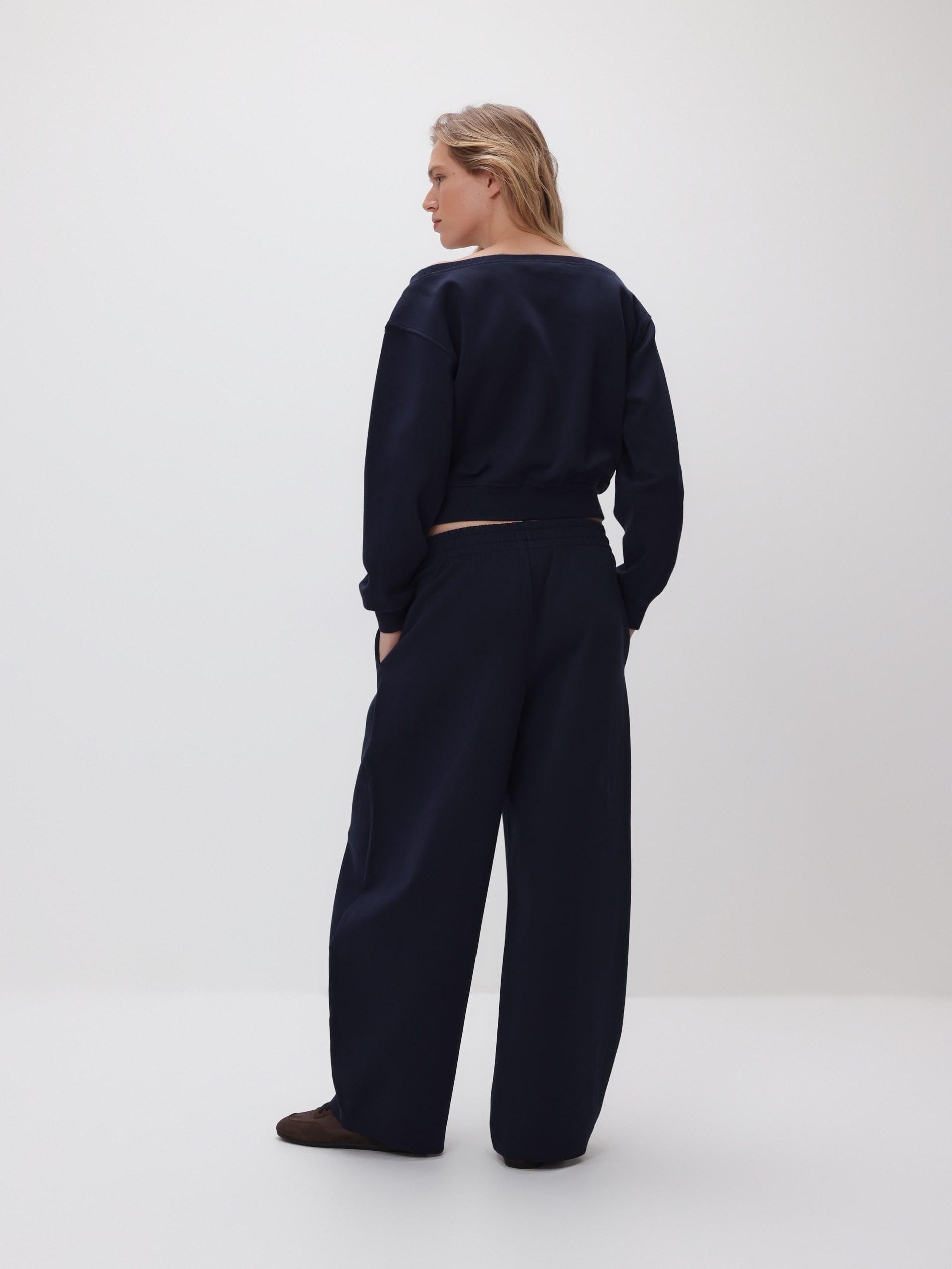 Navy Barrel Sweatpants, Blue, large image number 3