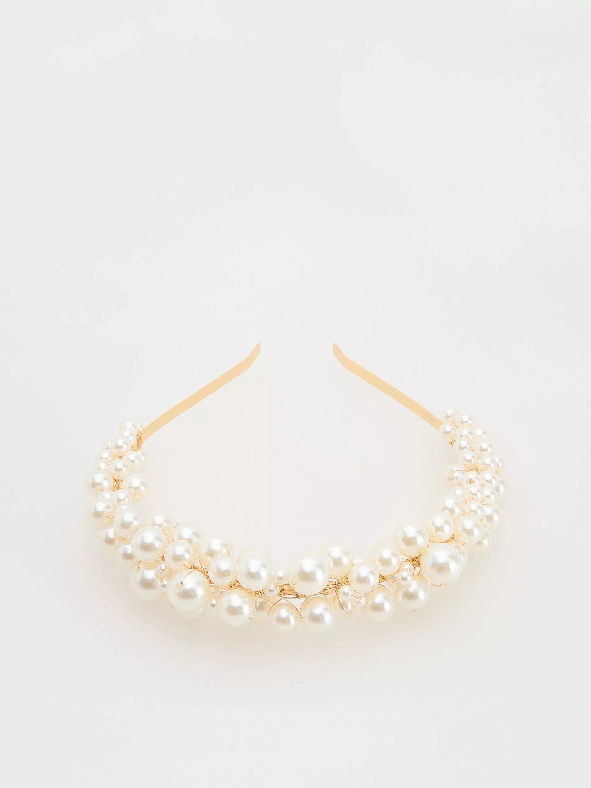 Cream Hairband, Ivory, large image number 1