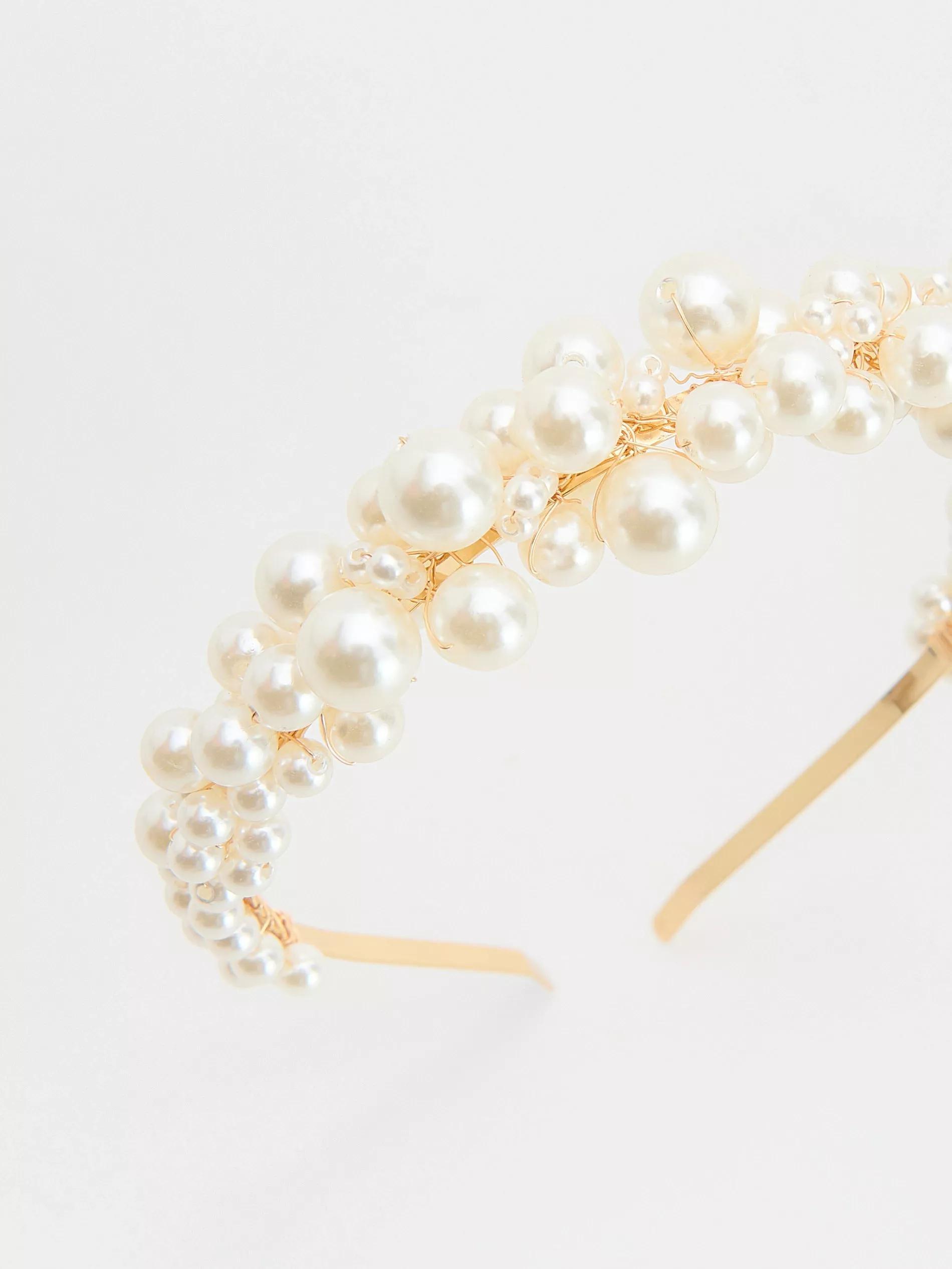 Cream Hairband, Ivory, large image number 2