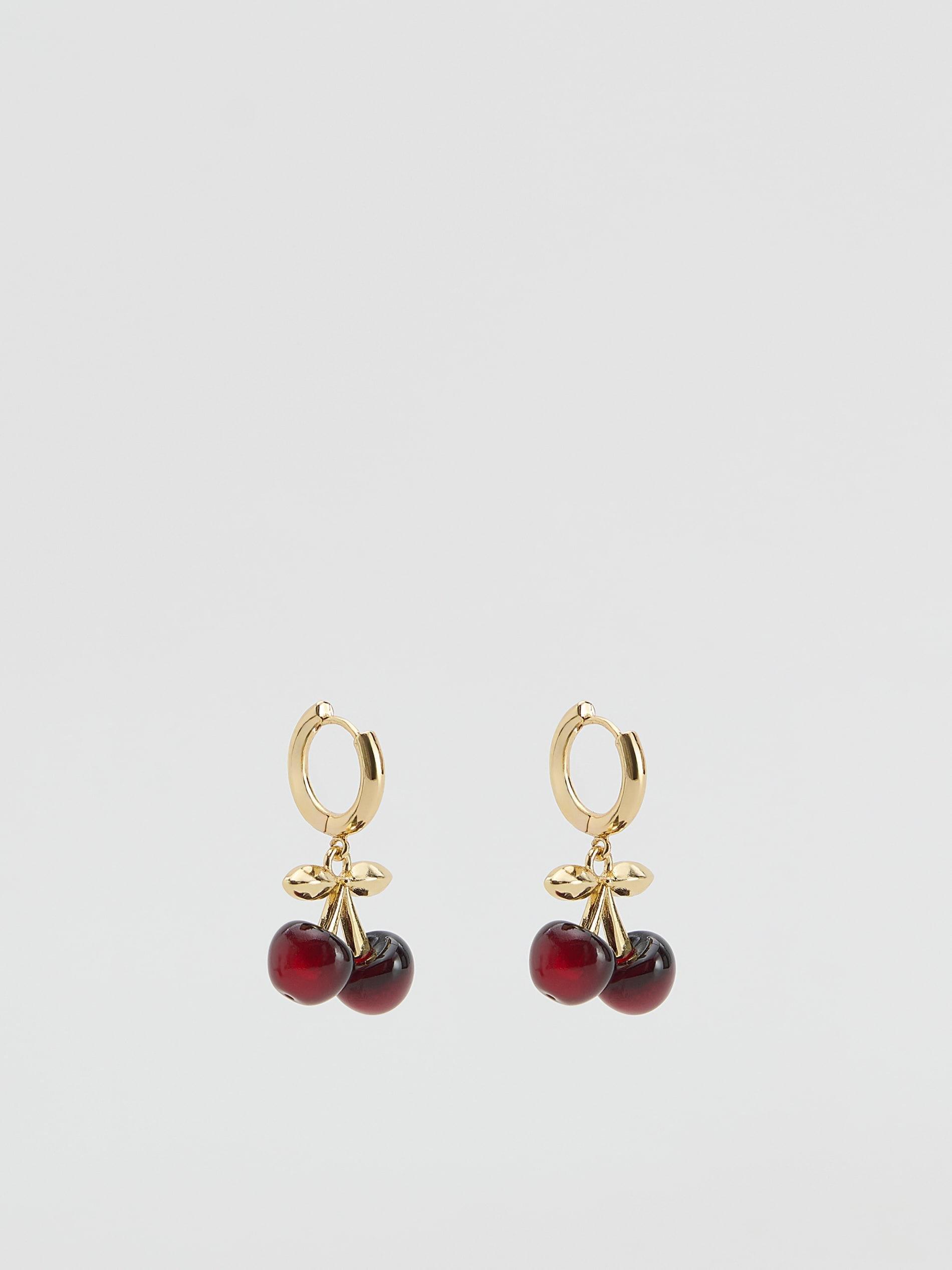 Mahogany Dangle Earrings, Burgundy, large image number 0