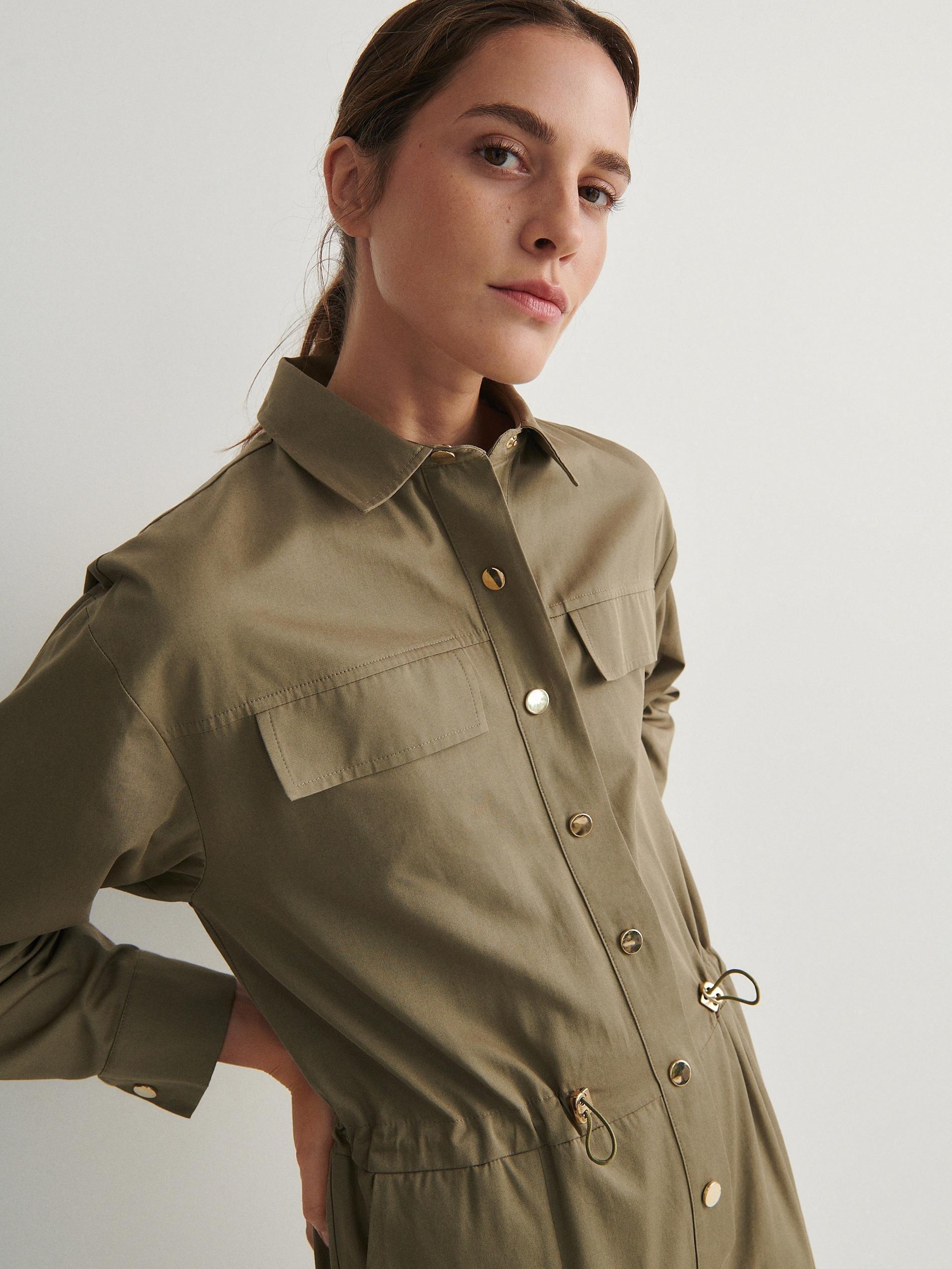 Green Cargo Jumpsuit, , large image number 4