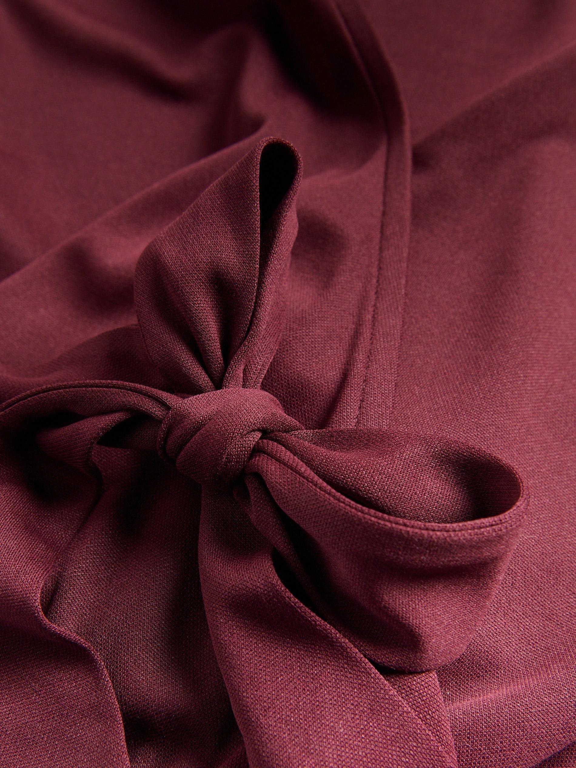 Maroon Modal Rich Midi Dress, , large image number 5