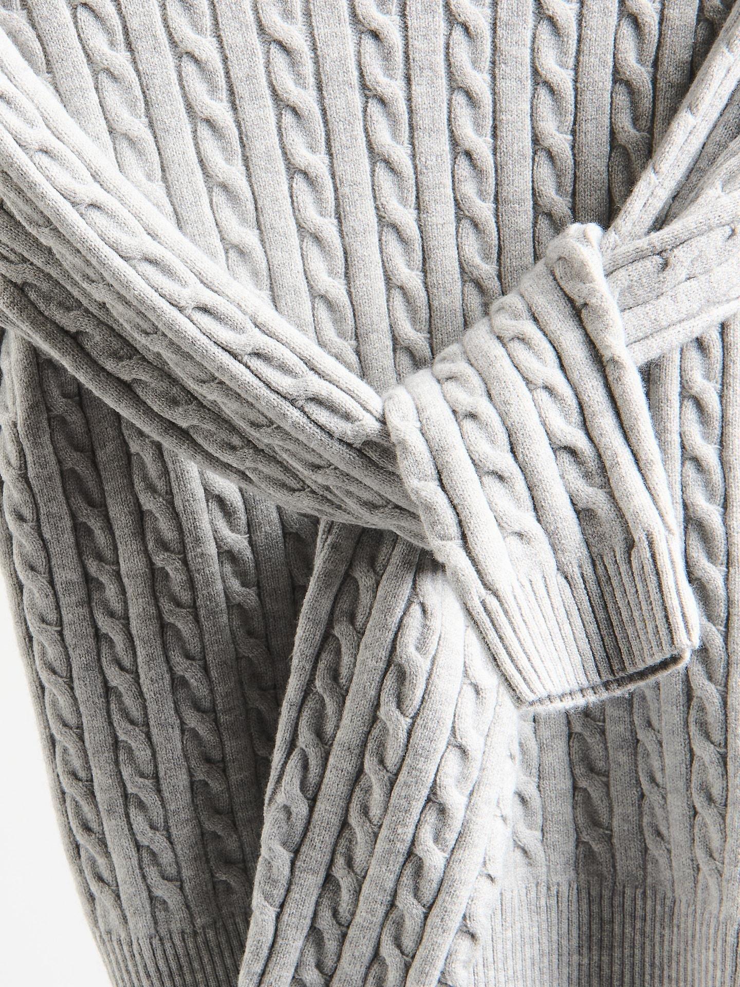 Grey Viscose Blend Jumper, Light grey, large image number 4