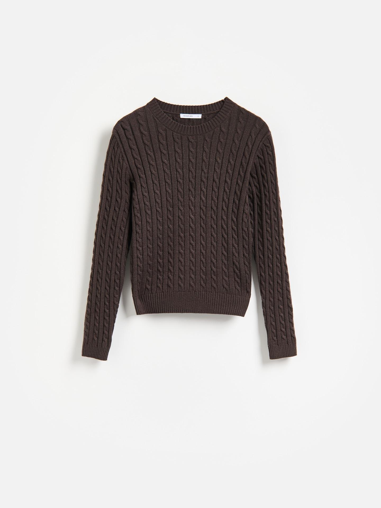 Brown Viscose Blend Jumper, Brown, large image number 3