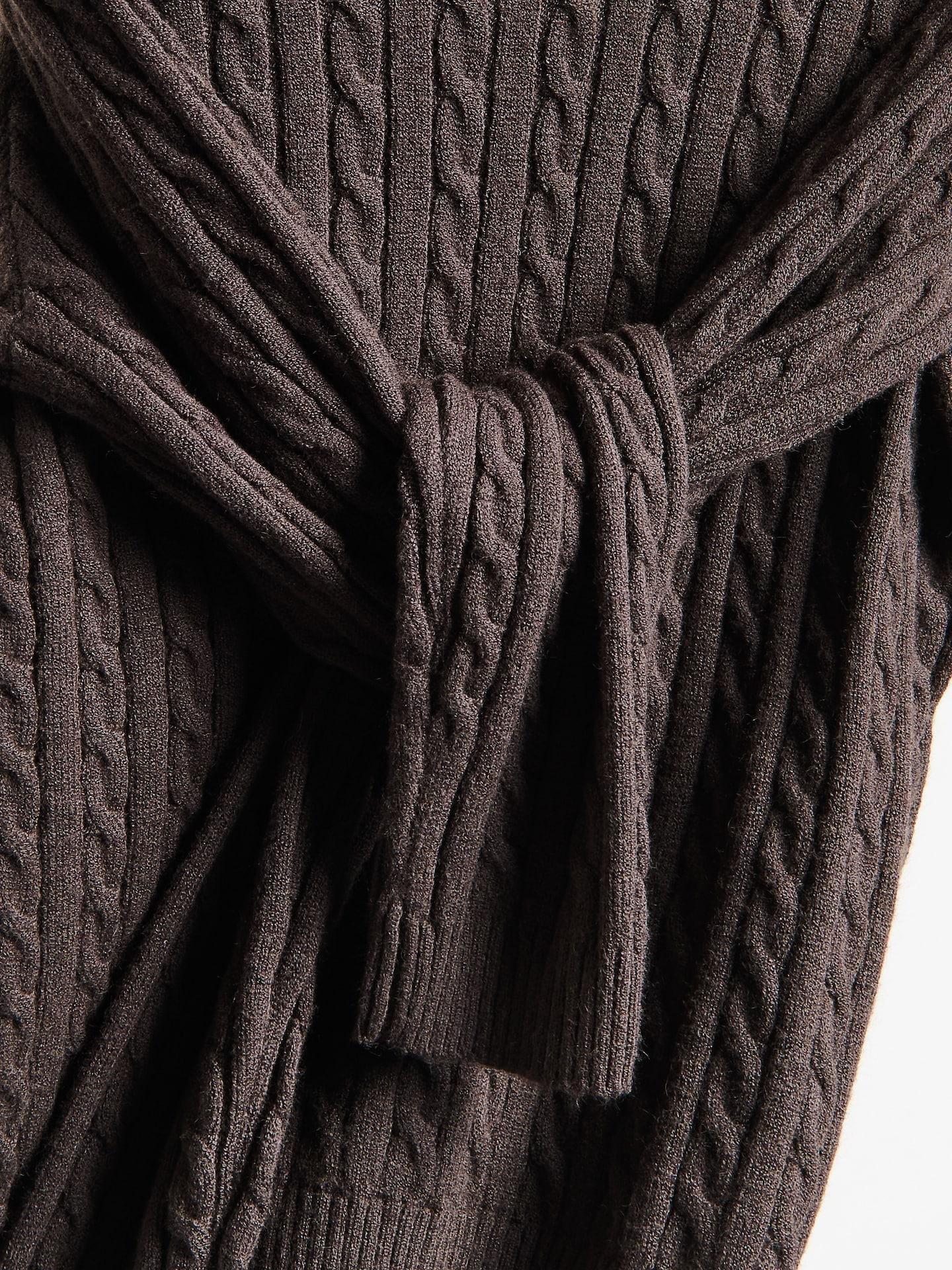 Brown Viscose Blend Jumper, Brown, large image number 4