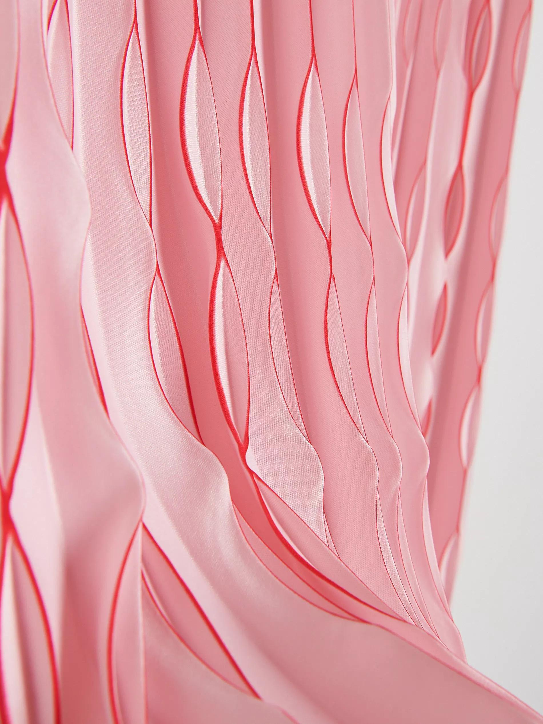 Pink Pleated Maxi Skirt, , large image number 5