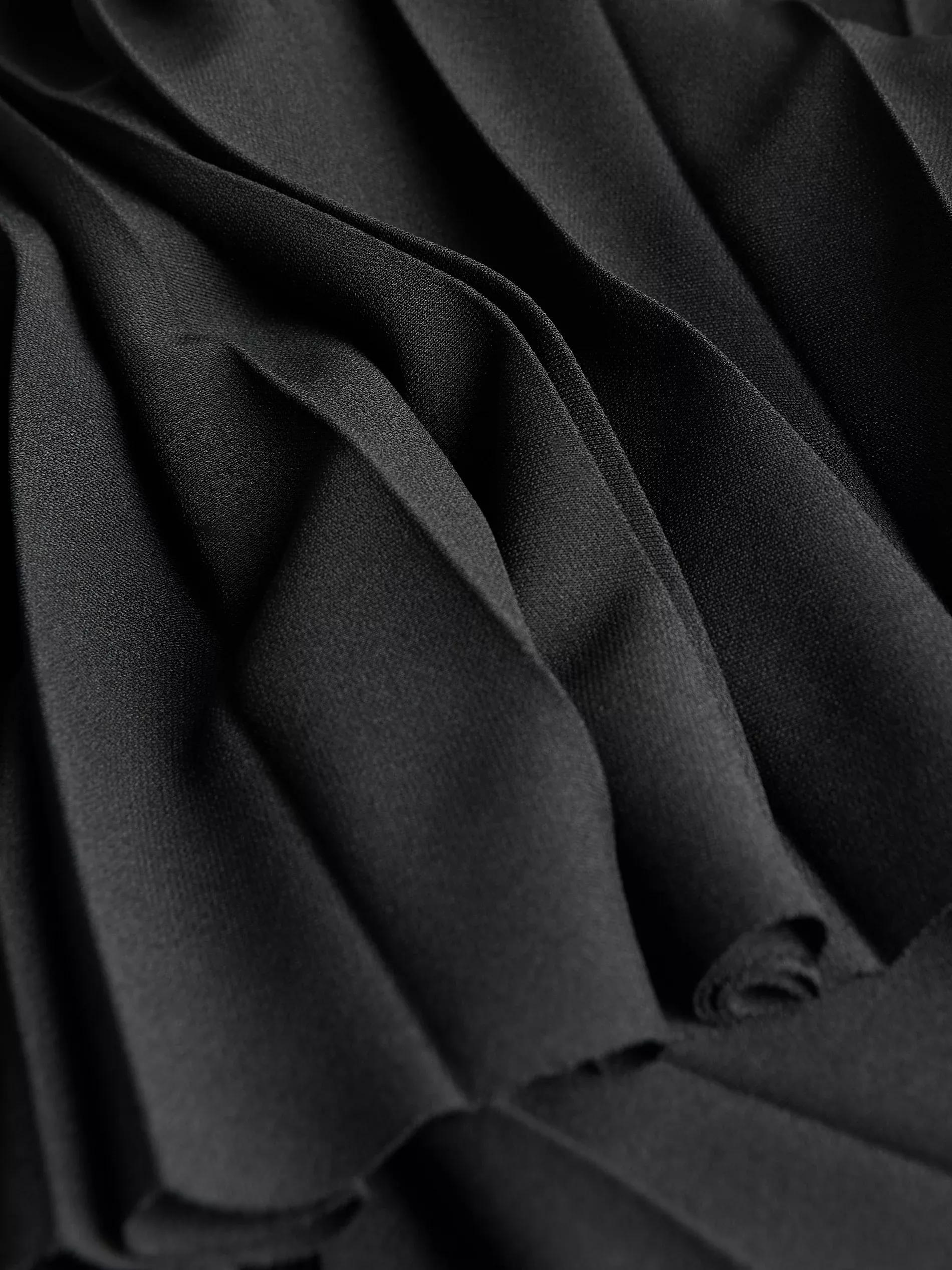 BLACK Pleated midi skirt, Black, large image number 5