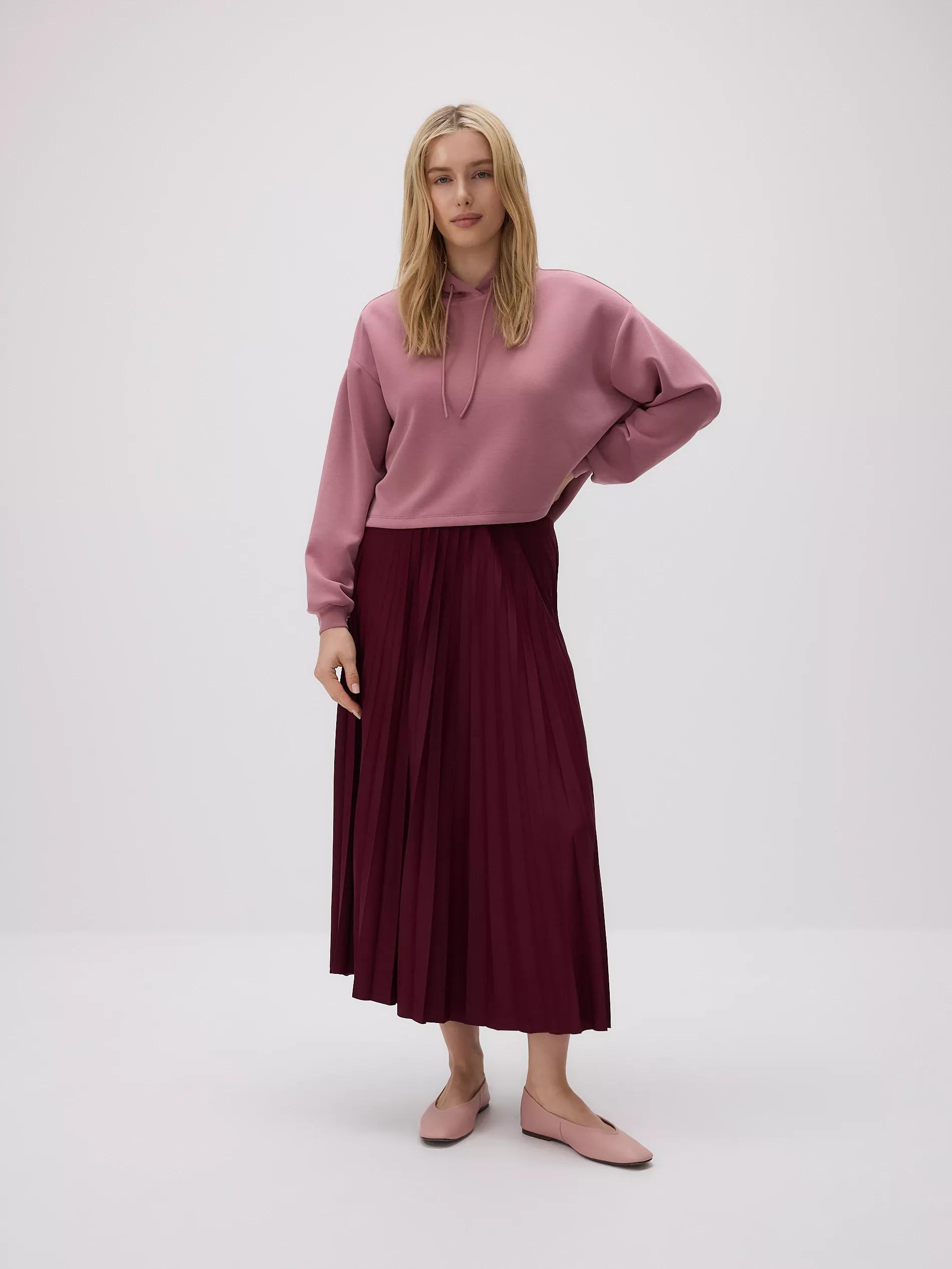Hyacinth Pleated Midi Skirt, , large image number 0
