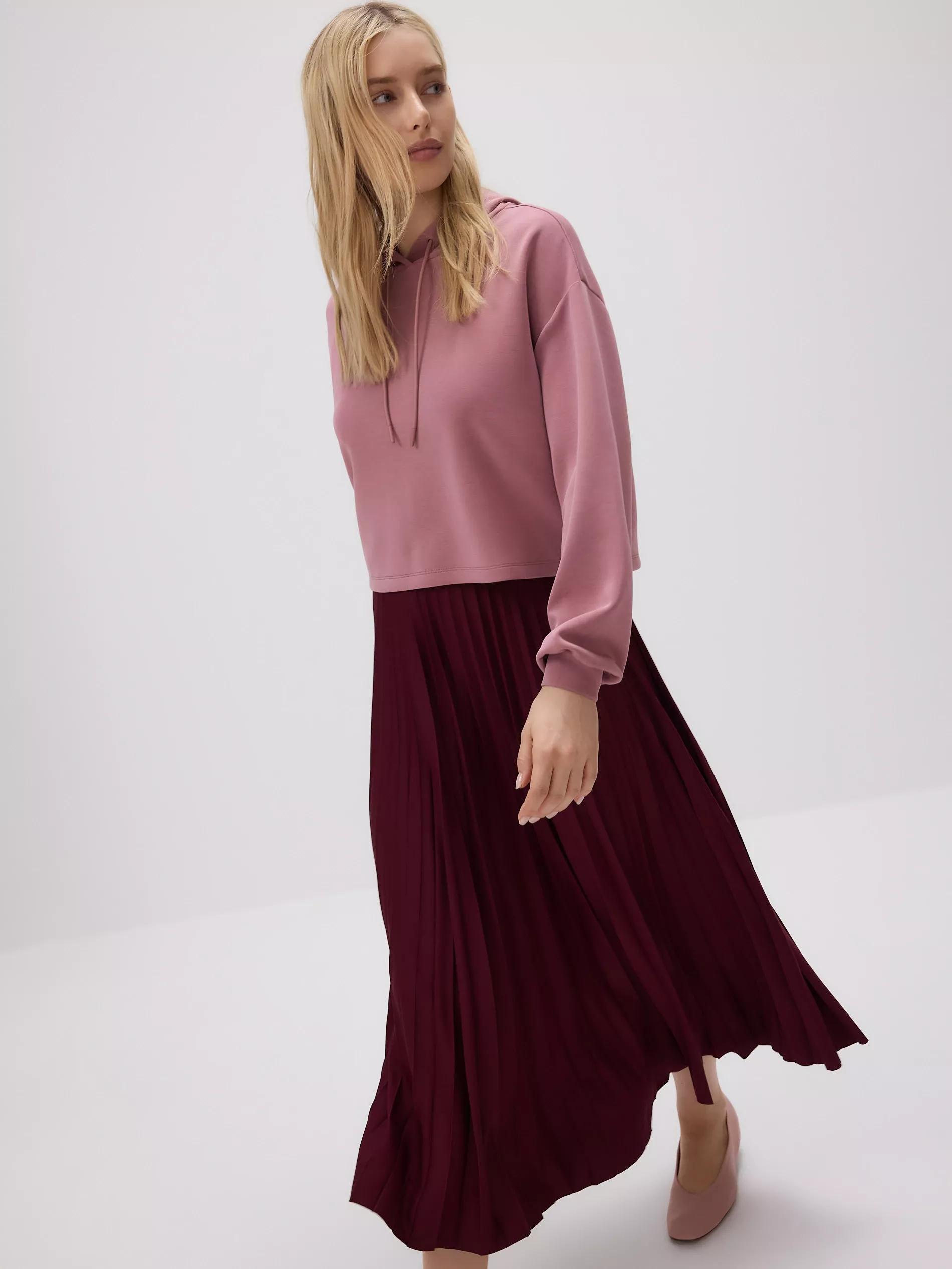 Hyacinth Pleated Midi Skirt, , large image number 2
