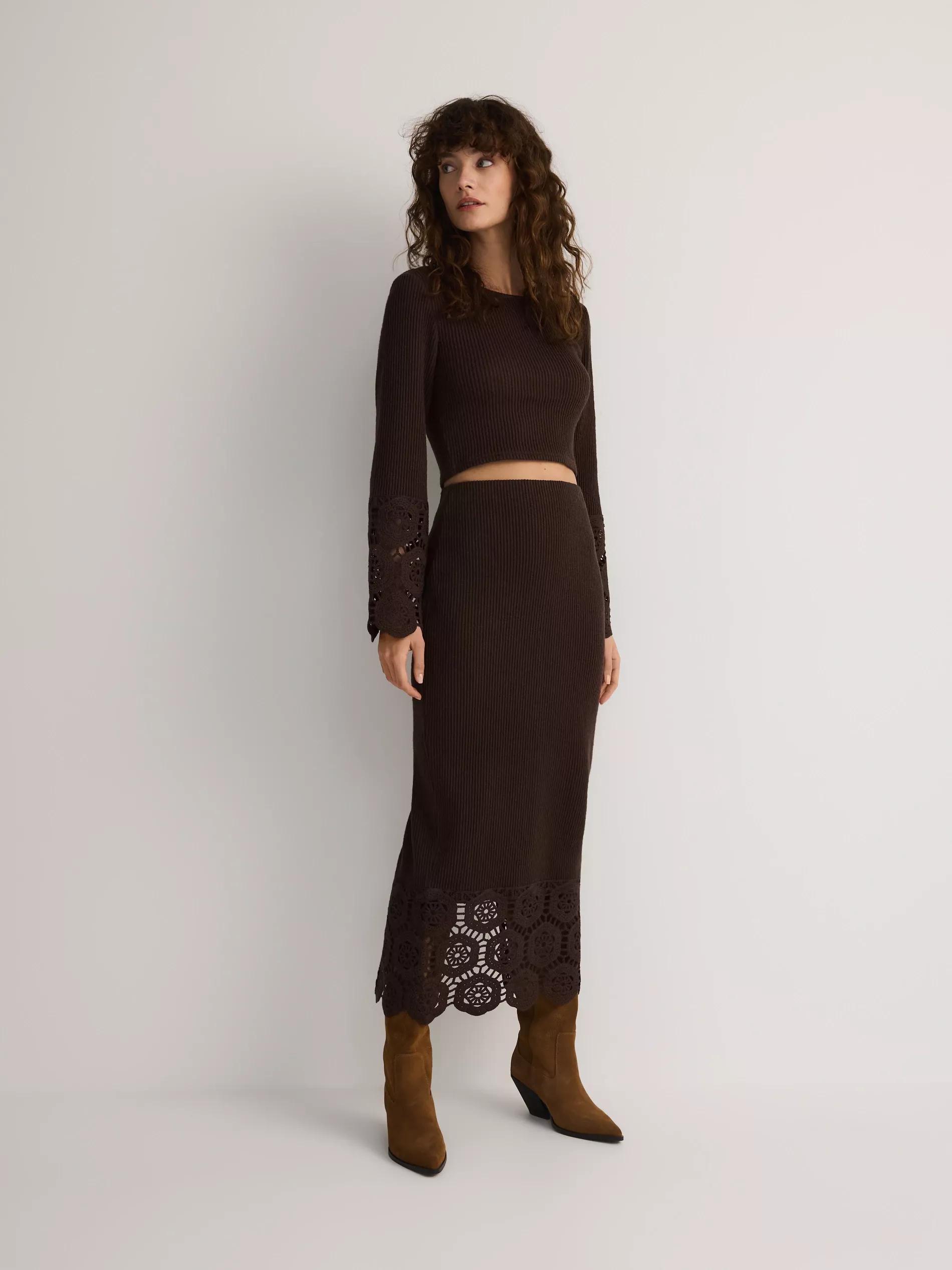 Brown Skirt, , large image number 2