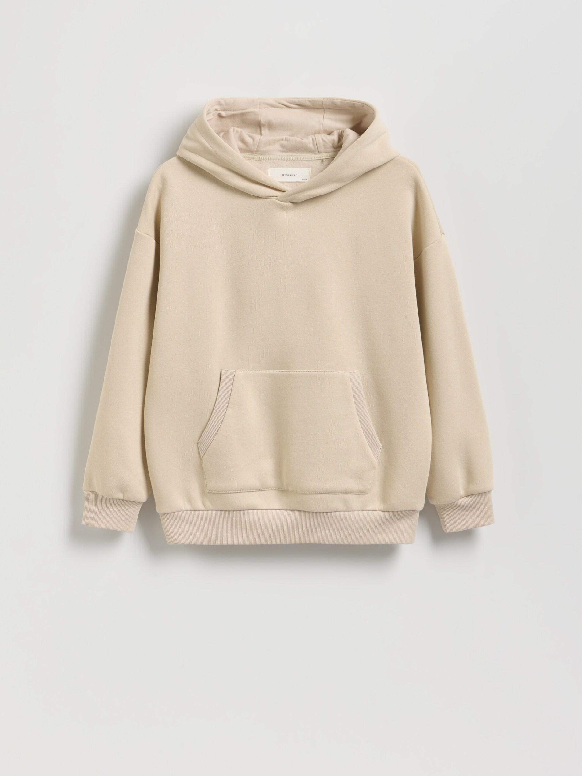 Beige Oversized Hoodie, Beige, large image number 1